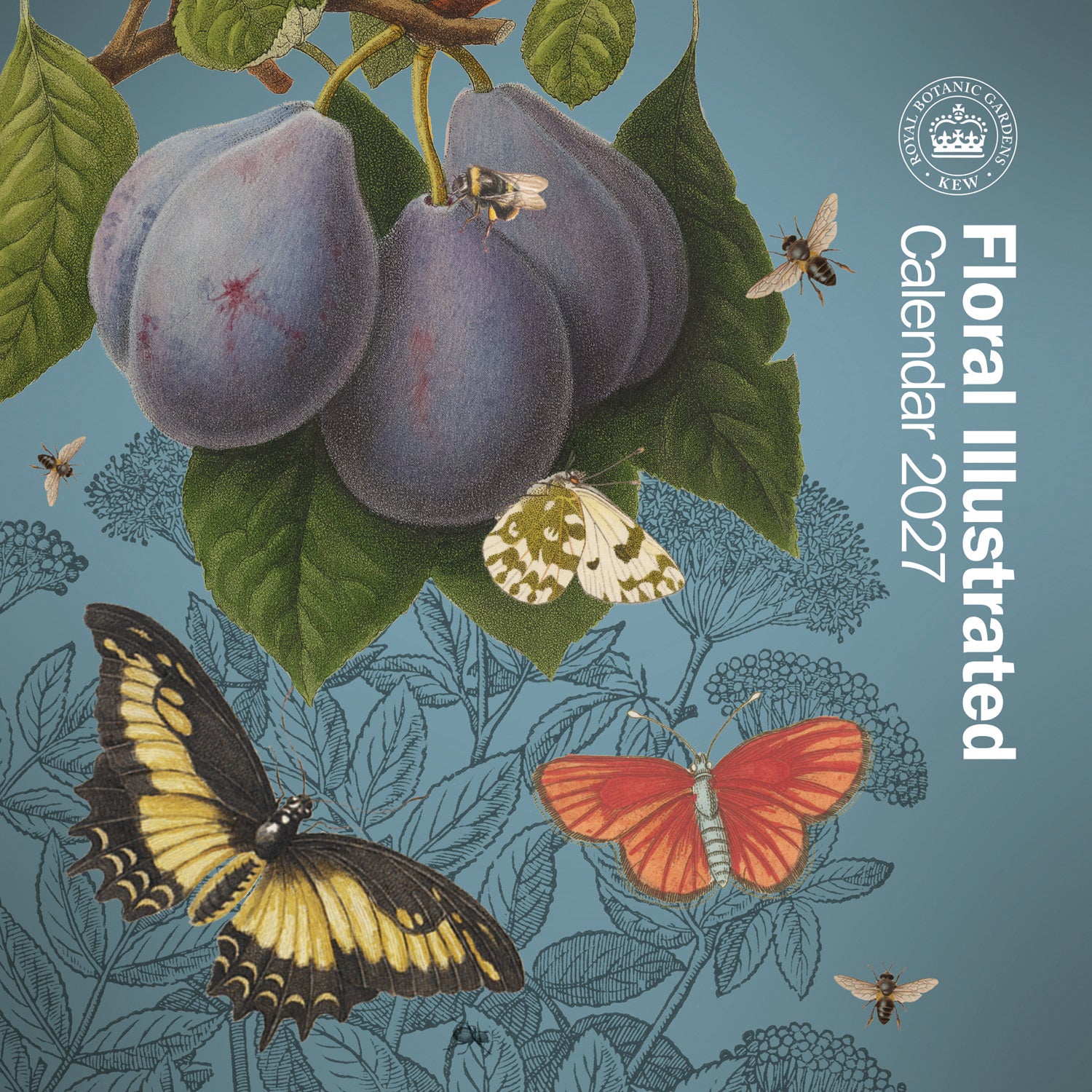 otter-house-kew-floral-mini-kalender-2027-illustriert image 1