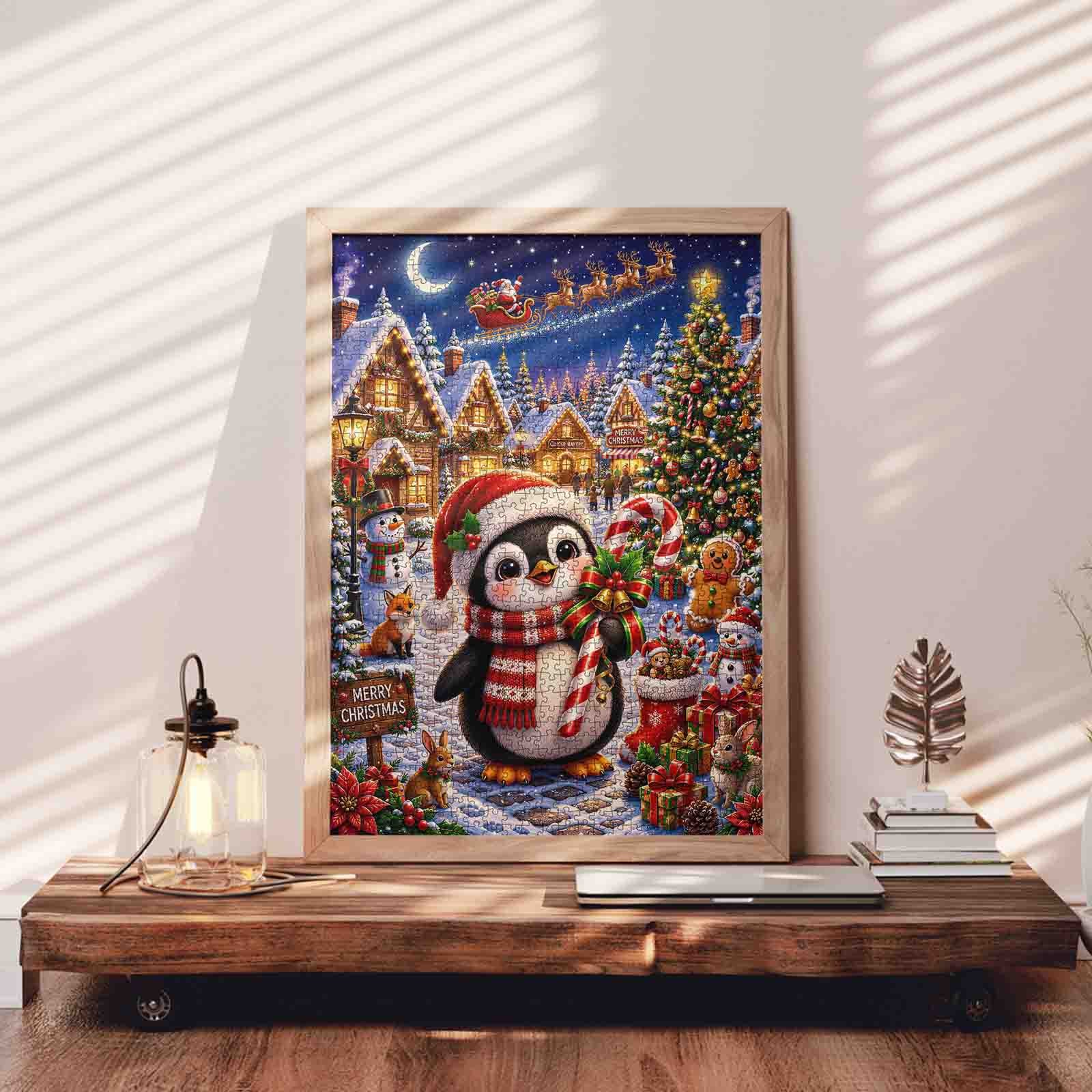 tucocoo-jigsaw-puzzles-christmas-penguin-puzzle-1000-teile-winter image 3