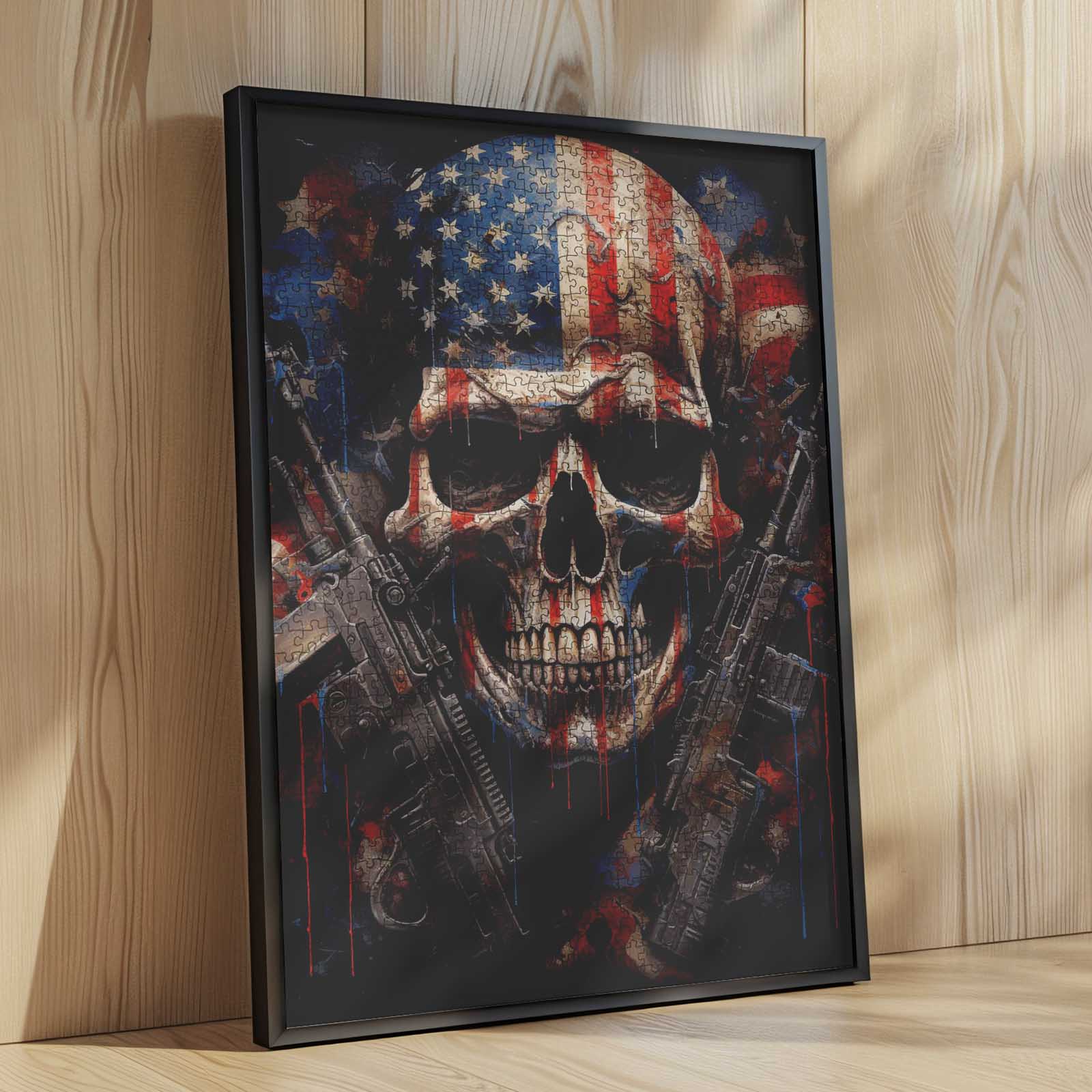 tucocoo-jigsaw-puzzles-totenkopf-skull-fury-puzzle-1000-teile image 4