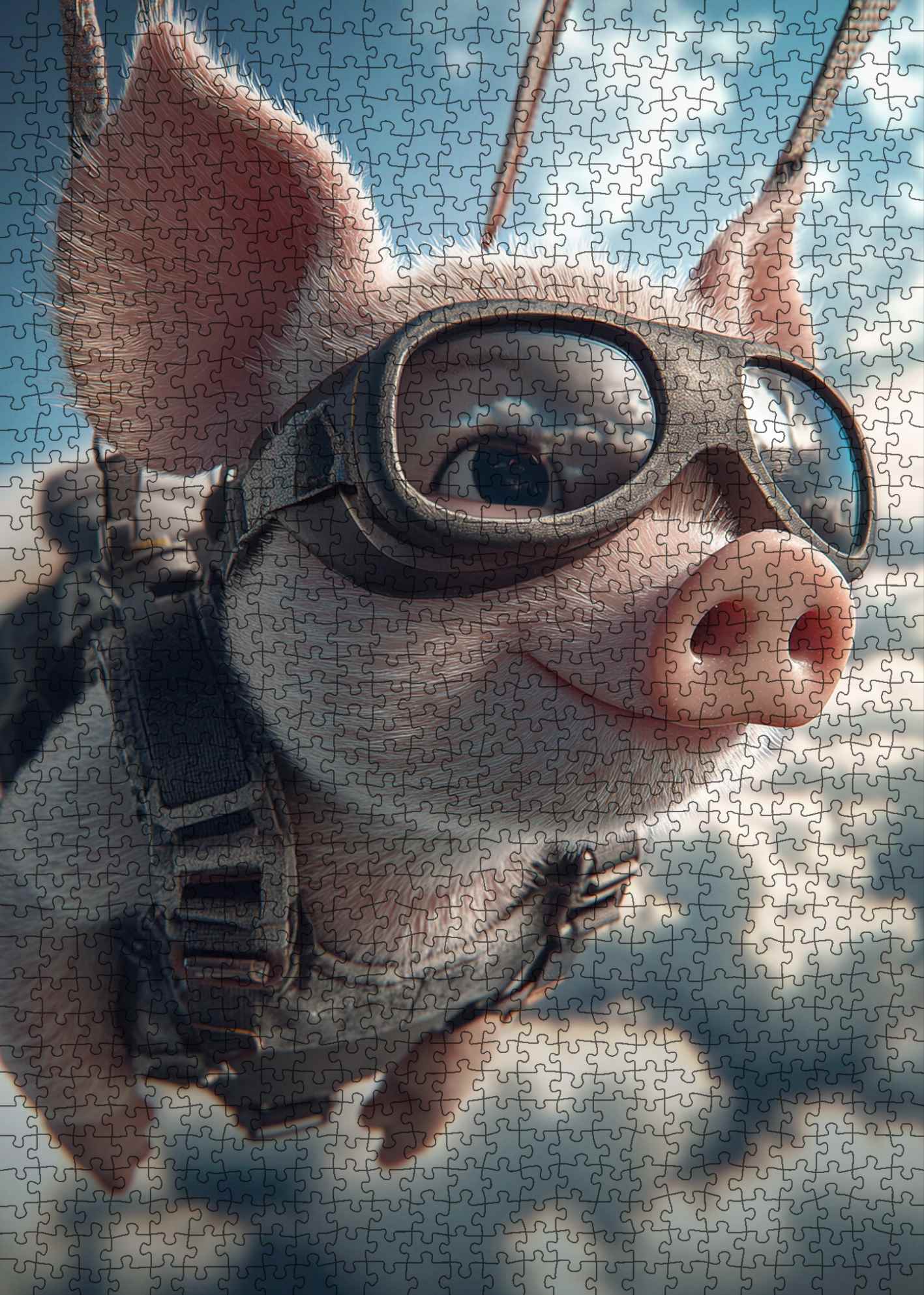 tucocoo-skydiving-pig-adventure-puzzle-1000-teile-tiere image 2