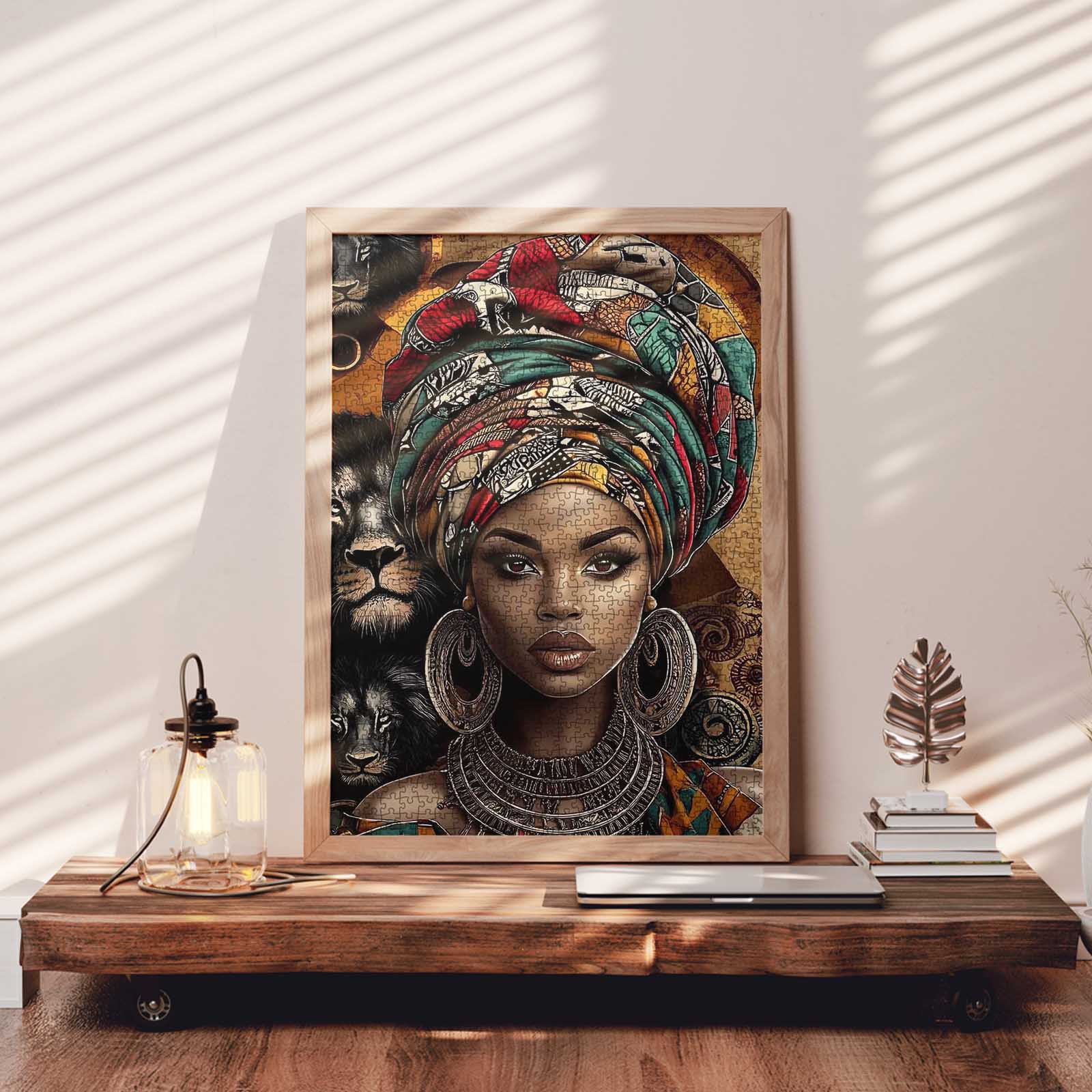 tucocoo-majestic-african-beauty-puzzle-1000-teile-portrait image 3