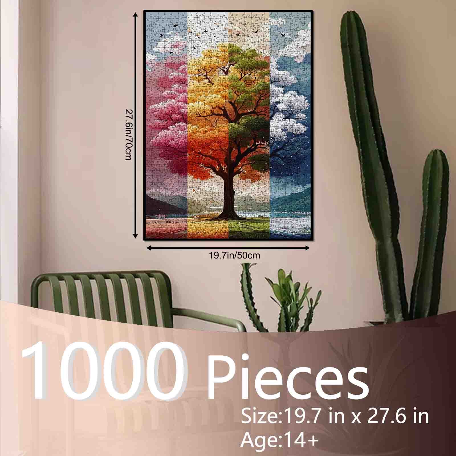 tucocoo-four-seasons-tree-puzzle-1000-teile-landschaft image 5