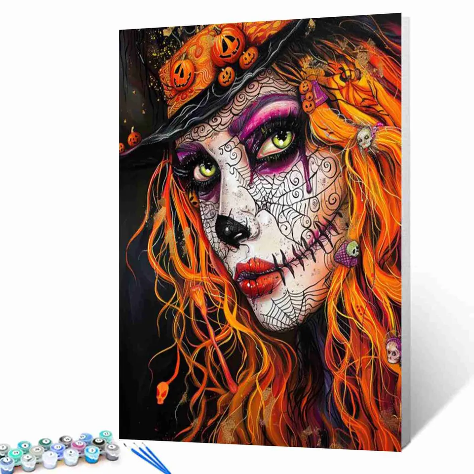 tucocoo-fiery-haired-enchantress-malen-nach-zahlen-40x50 image 1