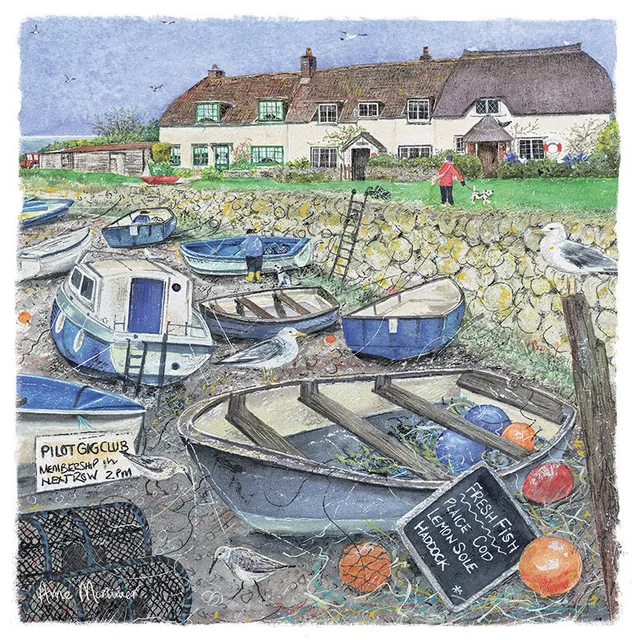 otter-house-seaside-charm-harbour-cottages-gru-karte-blanko-hafen image 1