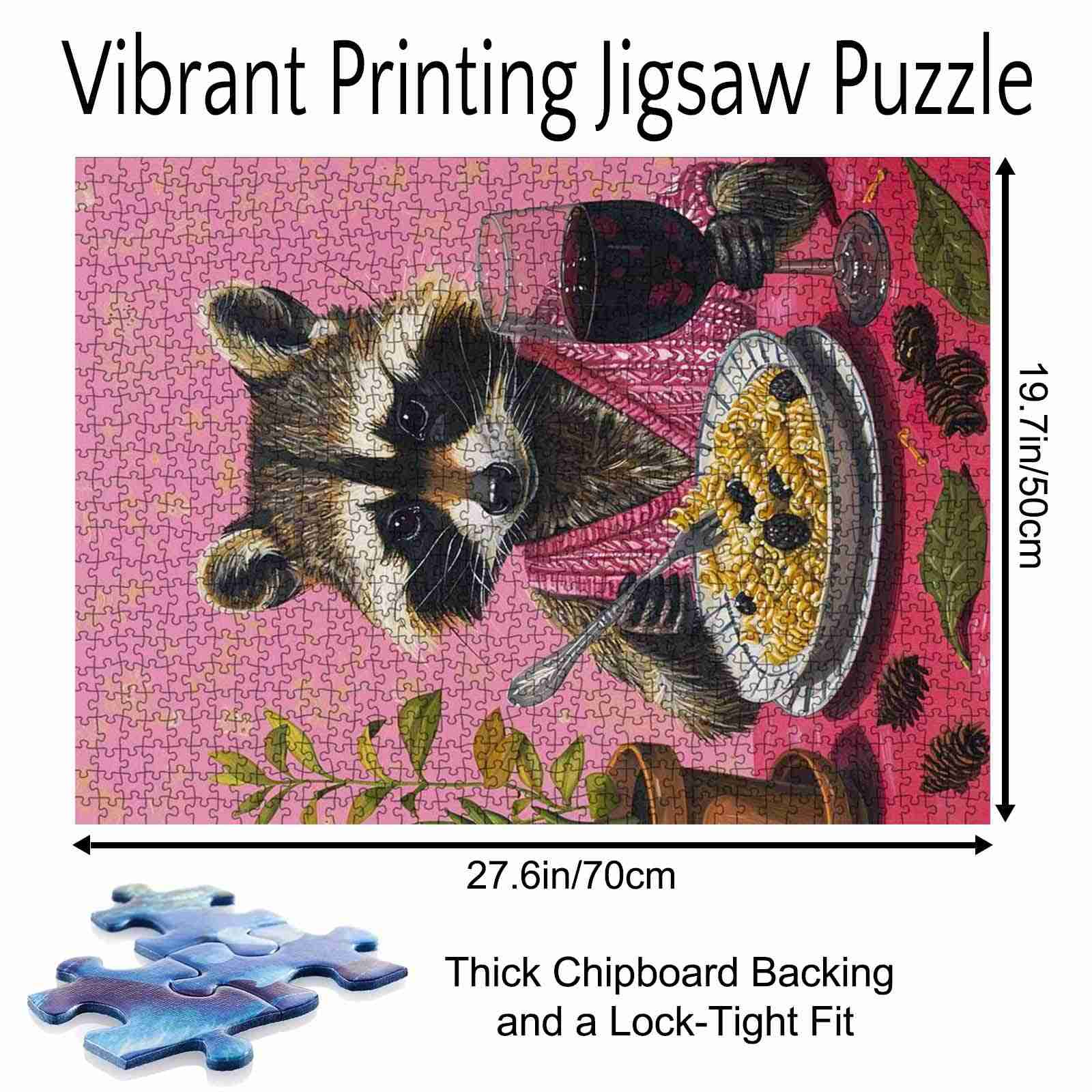 tucocoo-jigsaw-puzzles-raccoon-dinner-puzzle-1000-teile-waschb-r image 5