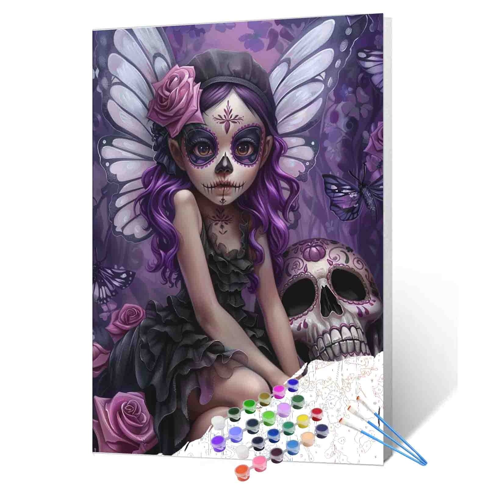 tucocoo-paint-by-numbers-sugar-skull-malen-nach-zahlen-fee image 1
