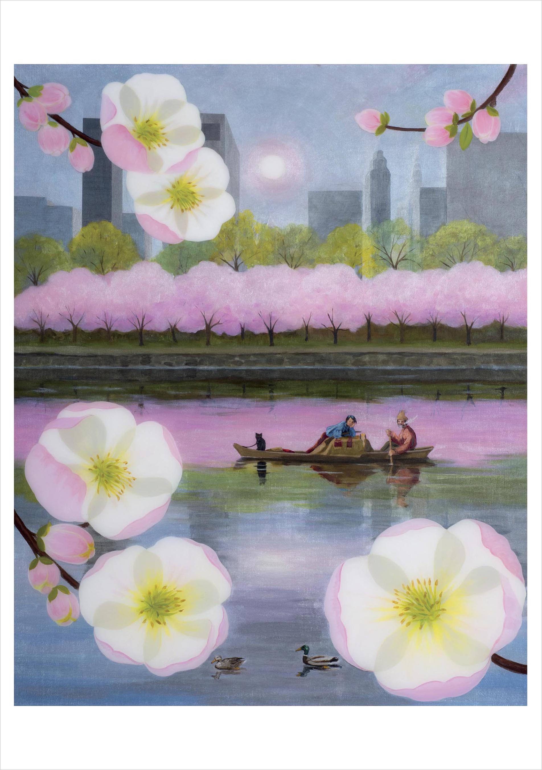 pomegranate-blank-notecards-spring-break-out-klappkarte-armstrong image 1