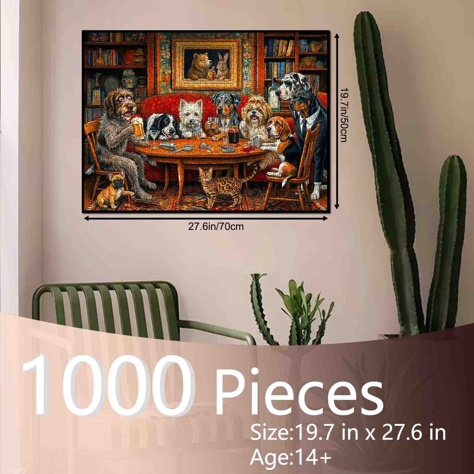 tucocoo-dogs-happy-hour-club-puzzle-1000-teile-hunde image 5