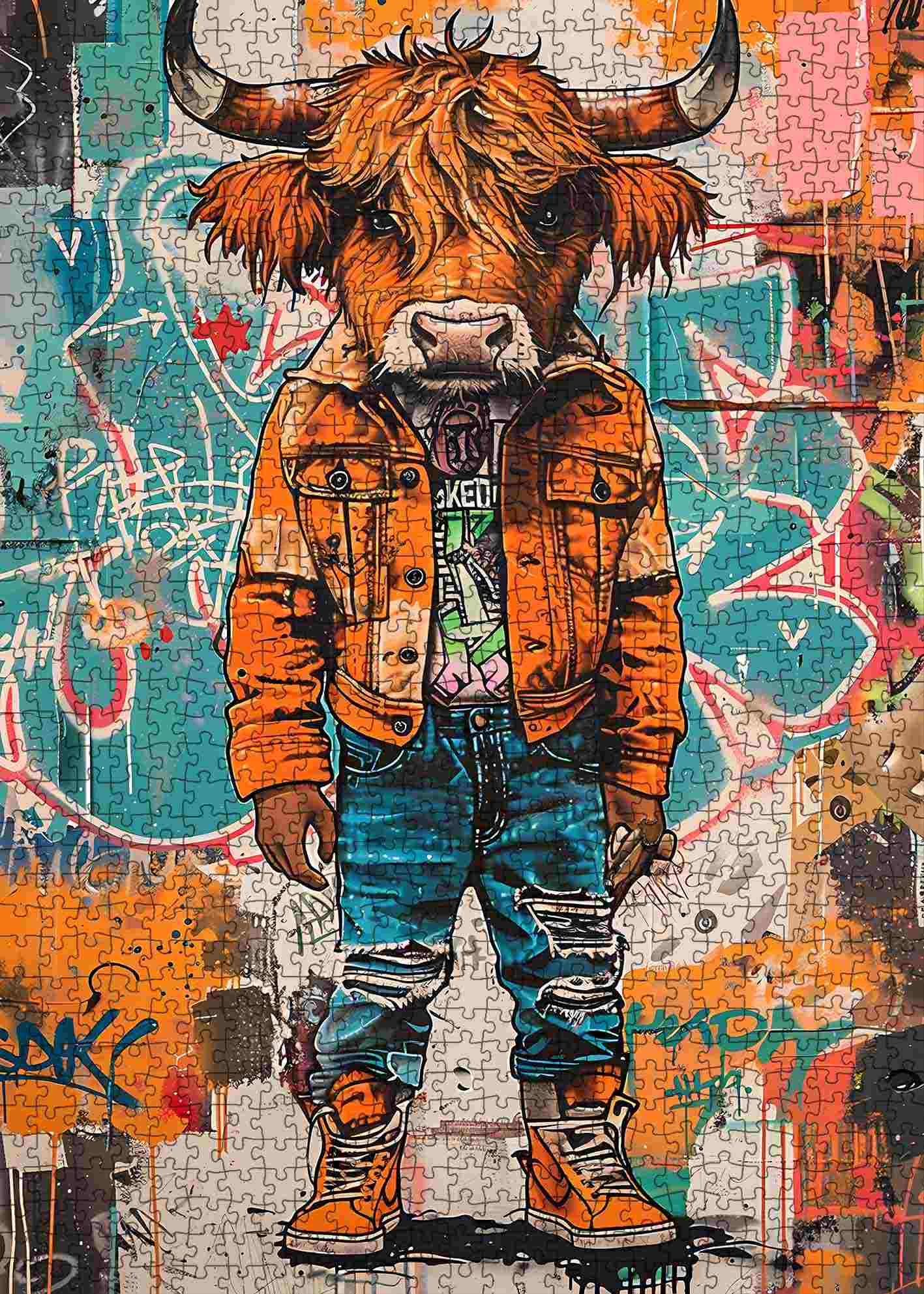 tucocoo-jigsaw-street-style-bull-puzzle-1000-teile image 2