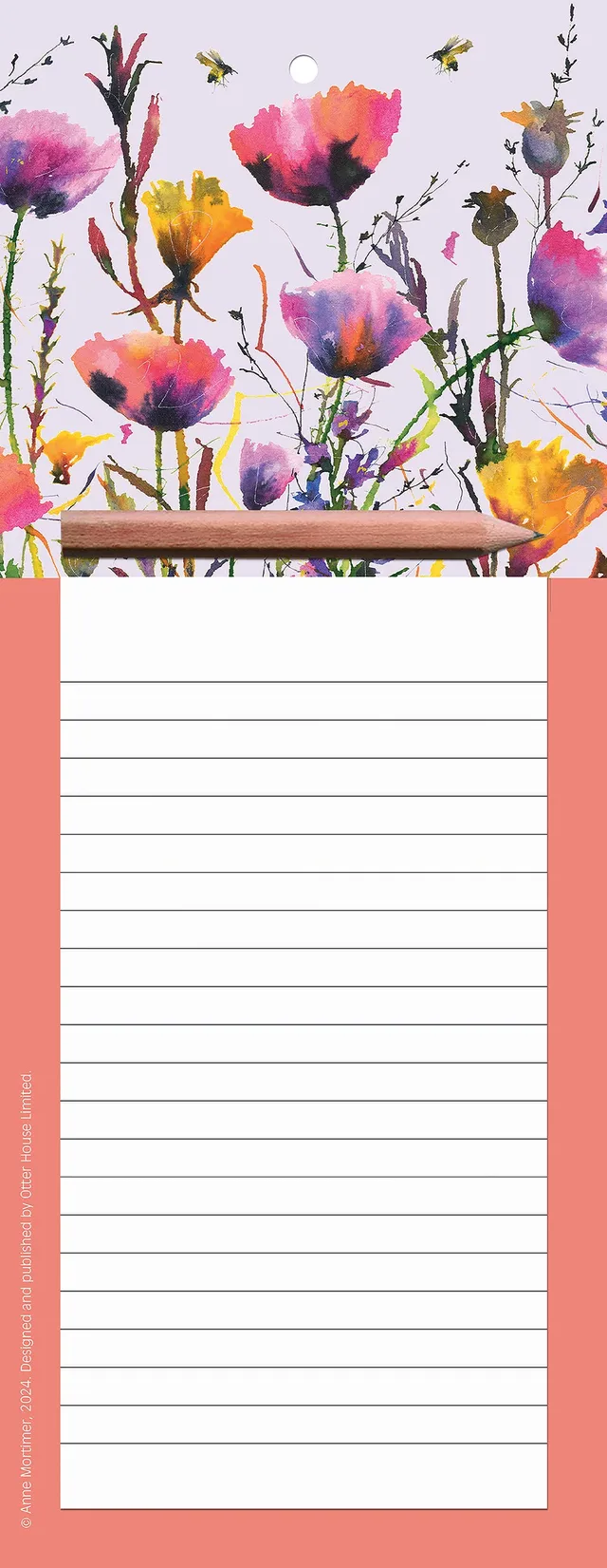 otter-house-stationery-gift-colourful-garden-notizblock-magnetisch-bunt image 1