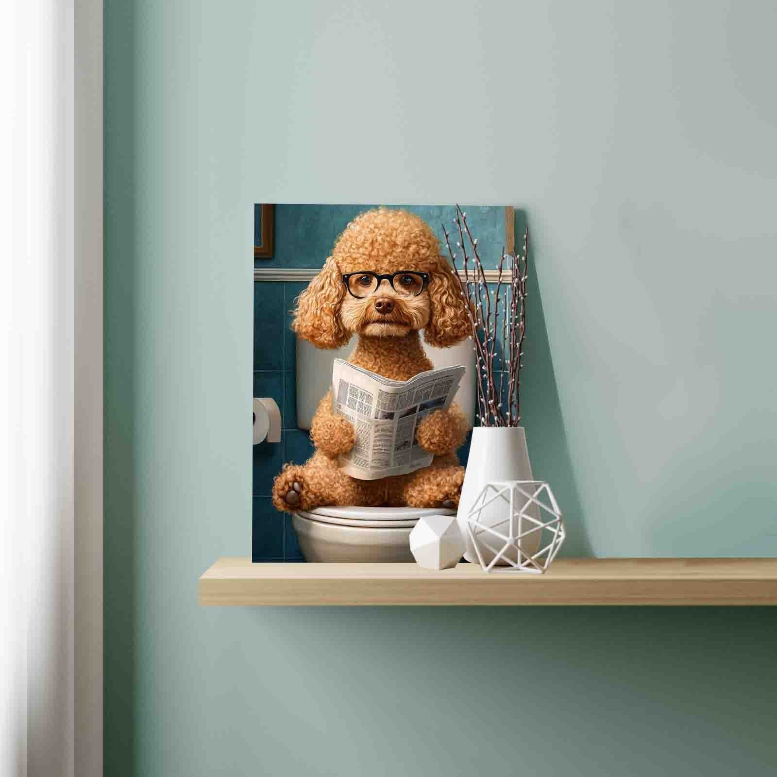 tucocoo-paint-by-numbers-poodle-news-break-40x50-ohne-rahmen-hund image 3