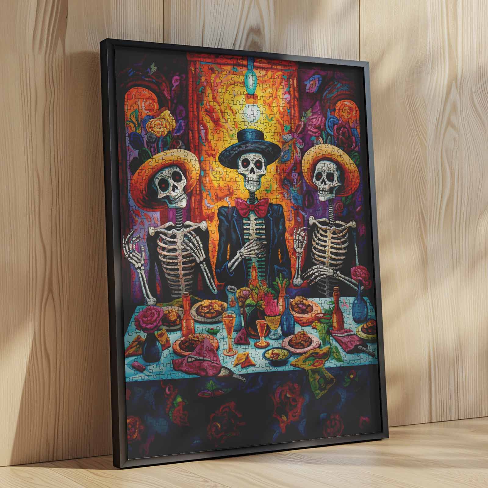tucocoo-skeleton-feast-gathering-puzzle-1000-teile-fest image 4