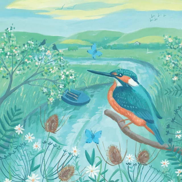 otter-house-kingfisher-grusskarte-eisvogel-quayside-gallery image 1