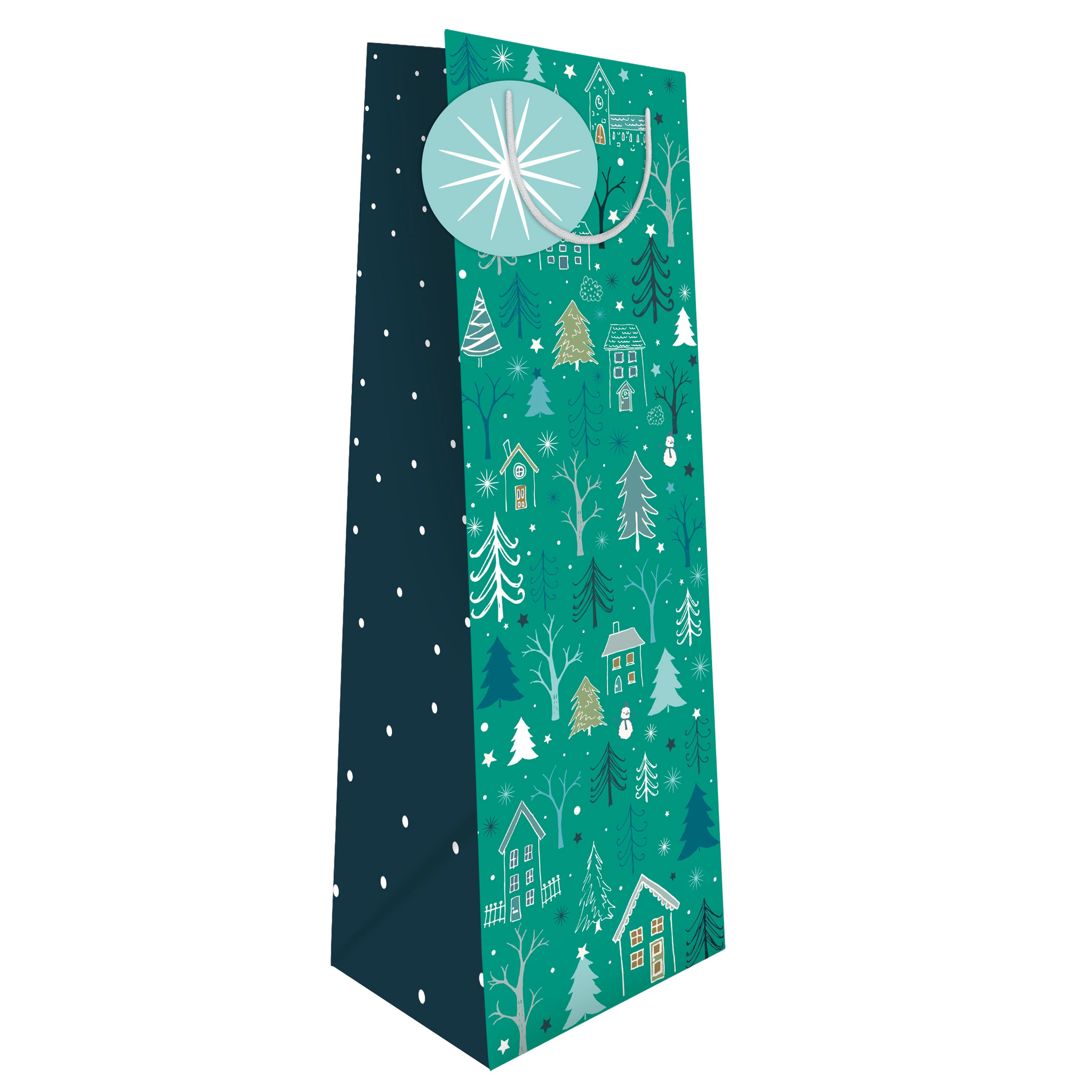 otter-house-winter-houses-flaschentasche-weihnachten-geschenkt-te image 1