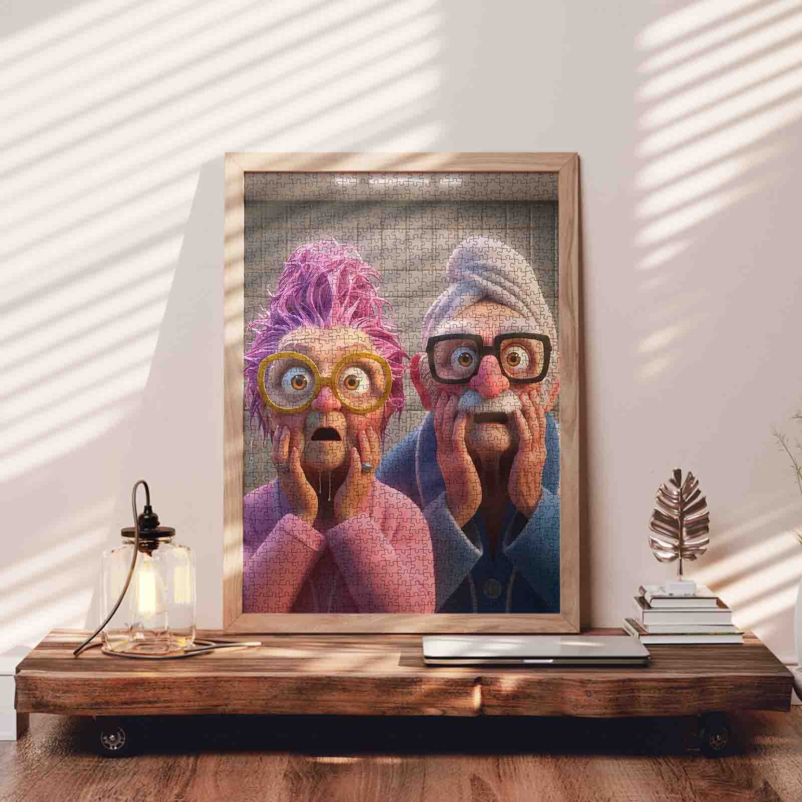 tucocoo-jigsaw-funny-shocked-elderly-couple-puzzle-1000-teile-cartoon image 3