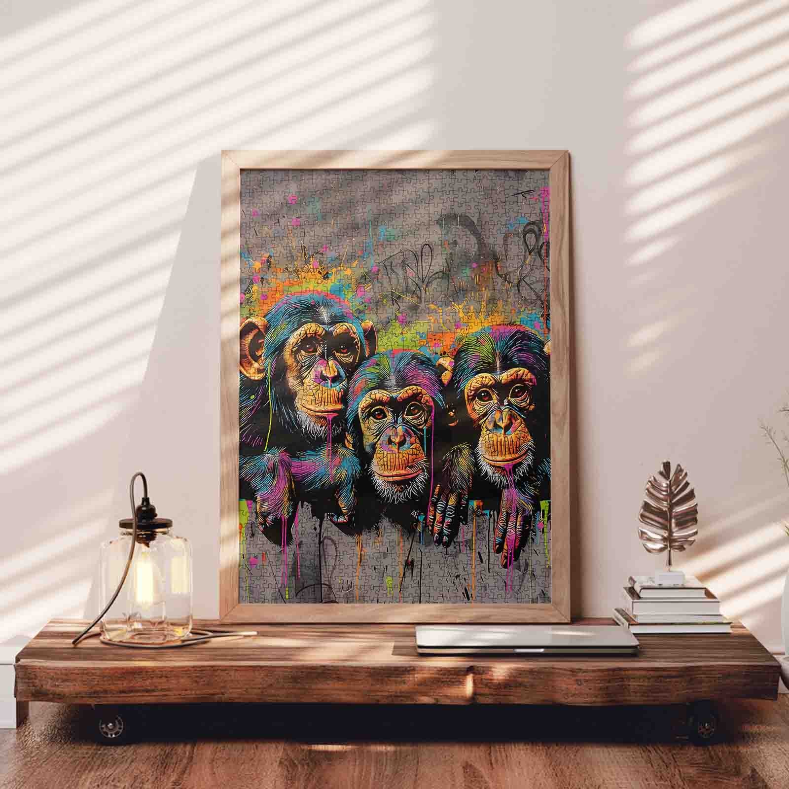 tucocoo-color-splash-monkeys-puzzle-1000-teile-graffiti image 3