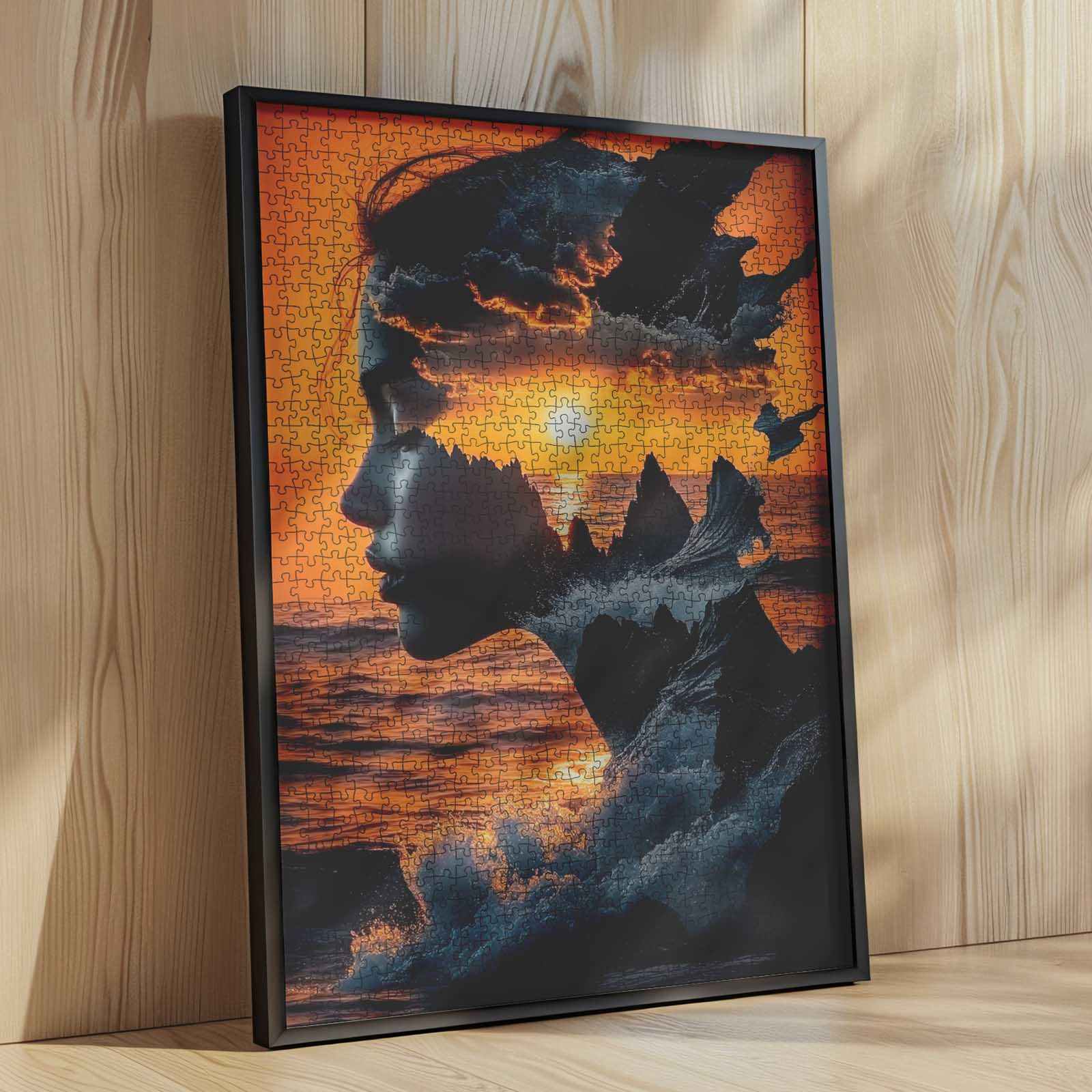 tucocoo-jigsaw-puzzles-sunset-dreamscape-woman-puzzle-1000-teile image 4