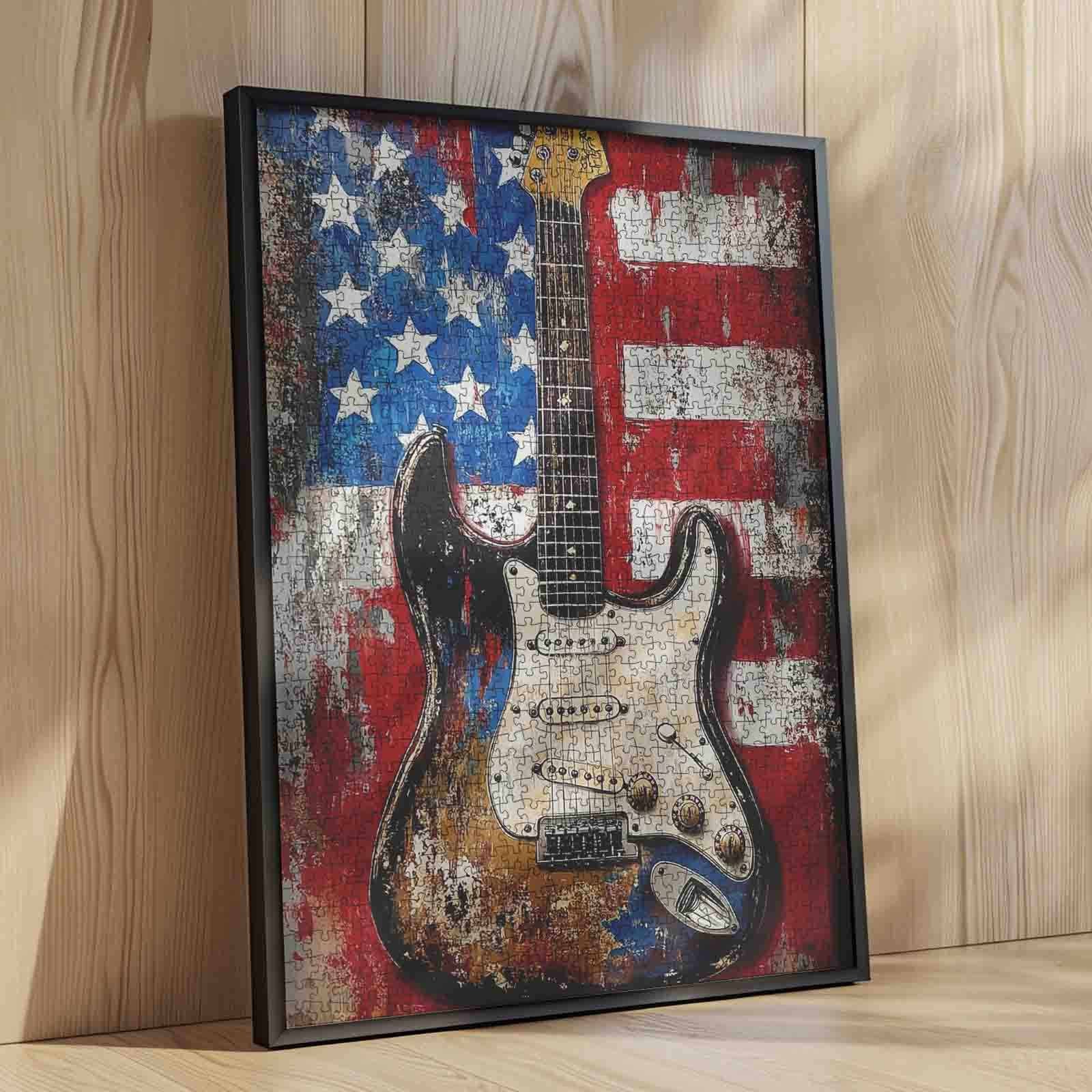 tucocoo-american-flag-guitar-puzzle-1000-teile-gitarre image 4