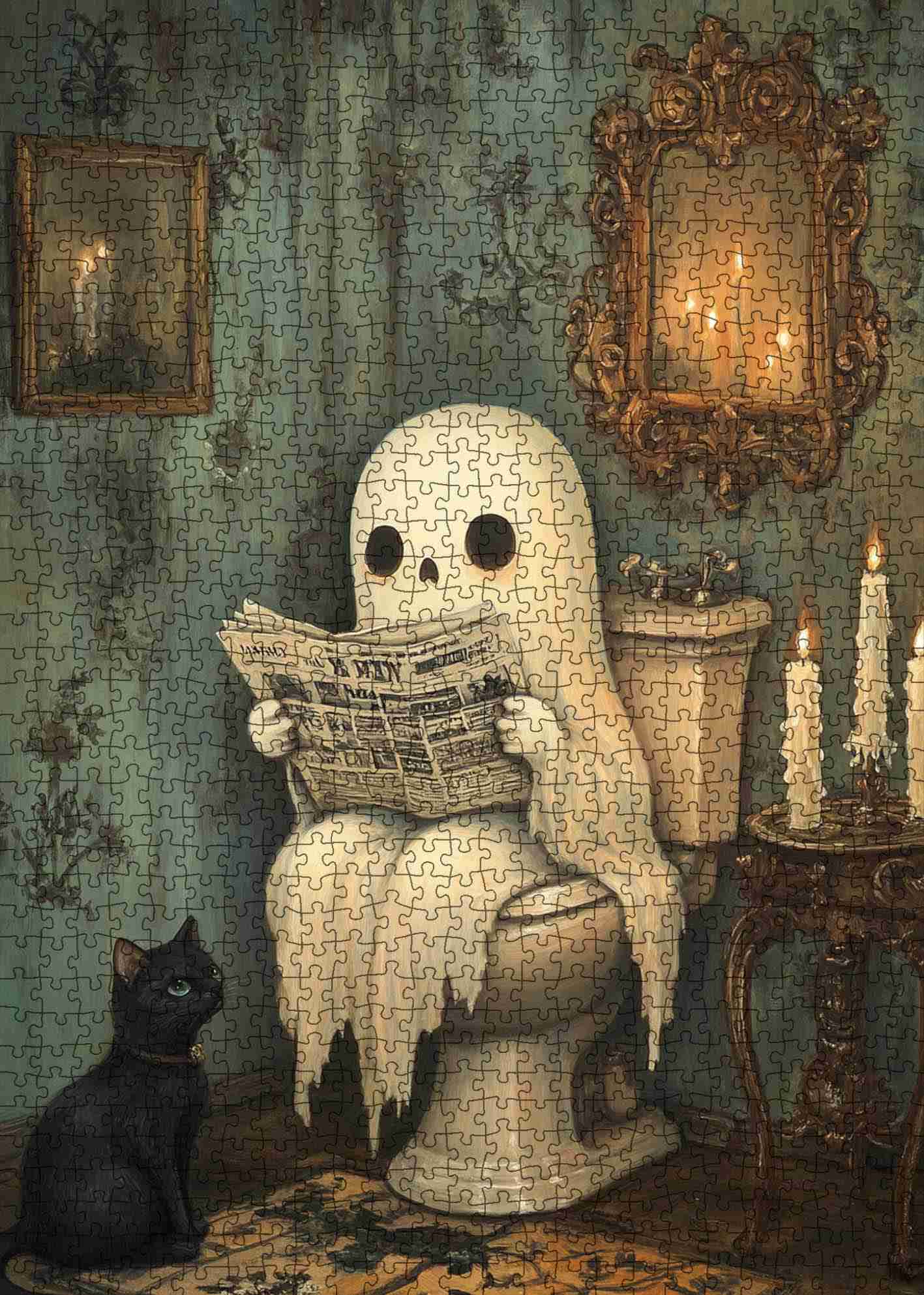 tucocoo-vintage-ghost-restroom-puzzle-1000-teile-halloween image 2