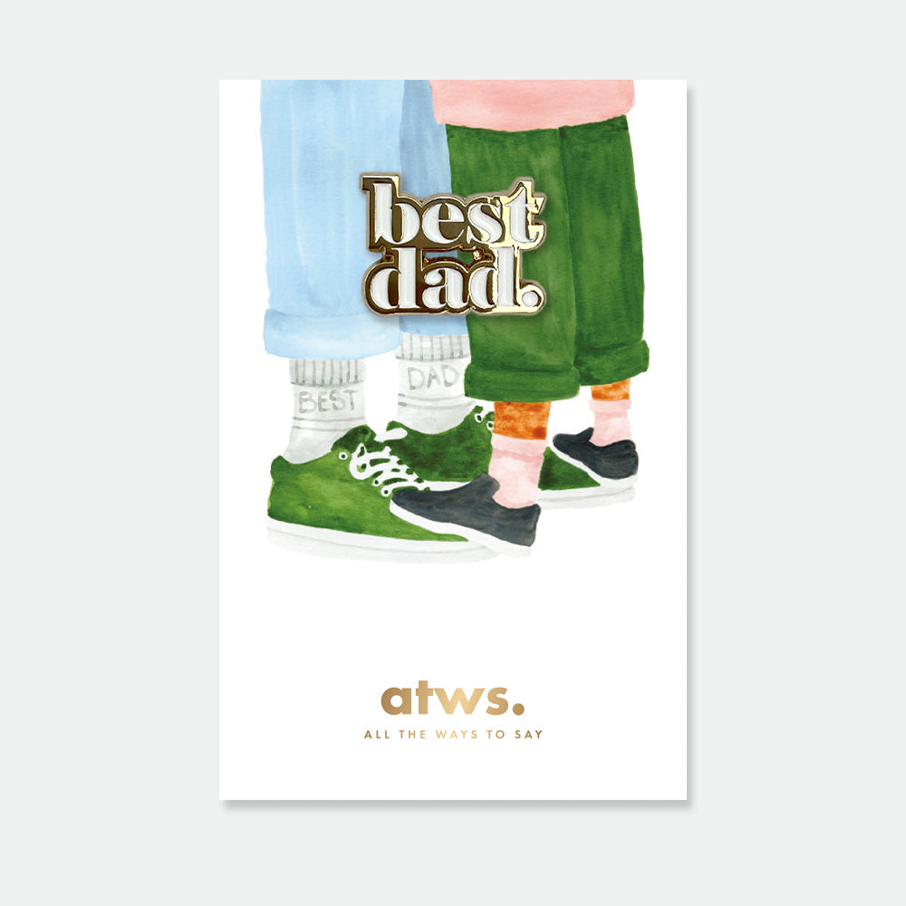 all-the-ways-to-say-best-dad-pin-emaille-gold-23-mm image 1