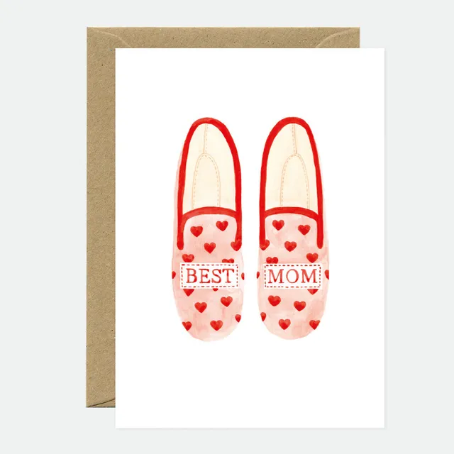 all-the-ways-to-say-greeting-cards-best-mum-slippers-gru-karte-a6 image 1