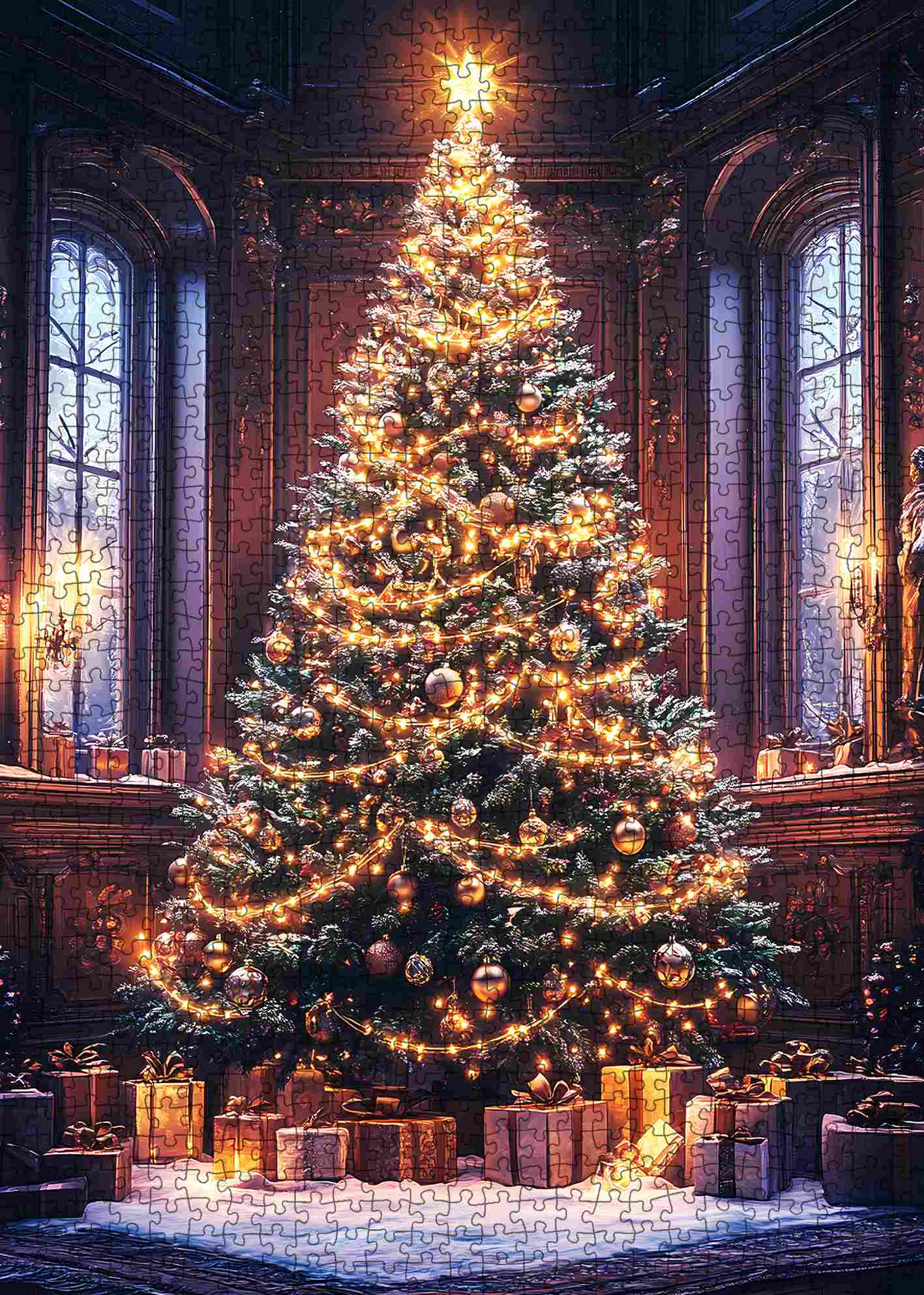 tucocoo-jigsaw-puzzles-golden-glow-puzzle-1000-teile-weihnachten image 2