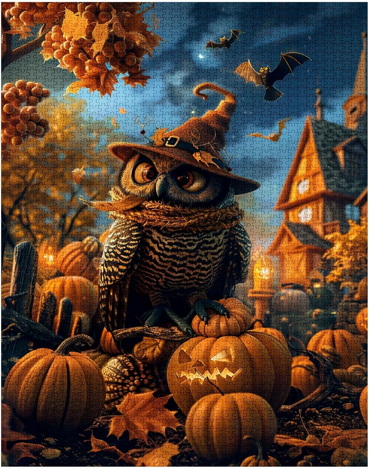 tucocoo-vintage-halloween-pumpkin-graveyard-puzzle-1000-teile image 2