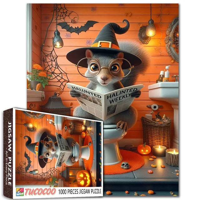 tucocoo-halloween-squirrel-puzzle-1000-teile-eichh-rnchen image 1
