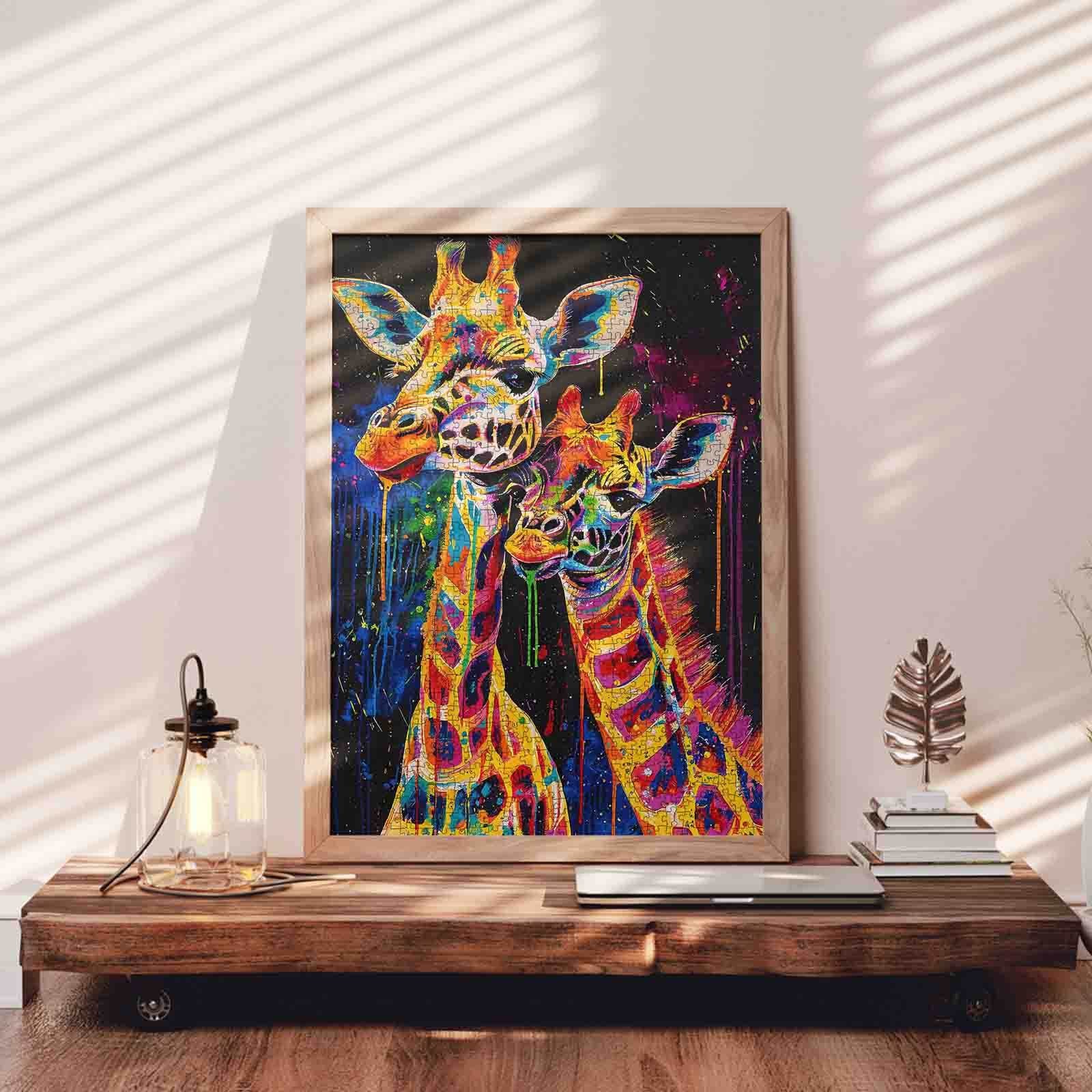 tucocoo-jigsaw-puzzles-colorful-giraffes-puzzle-1000-teile-tiere image 3