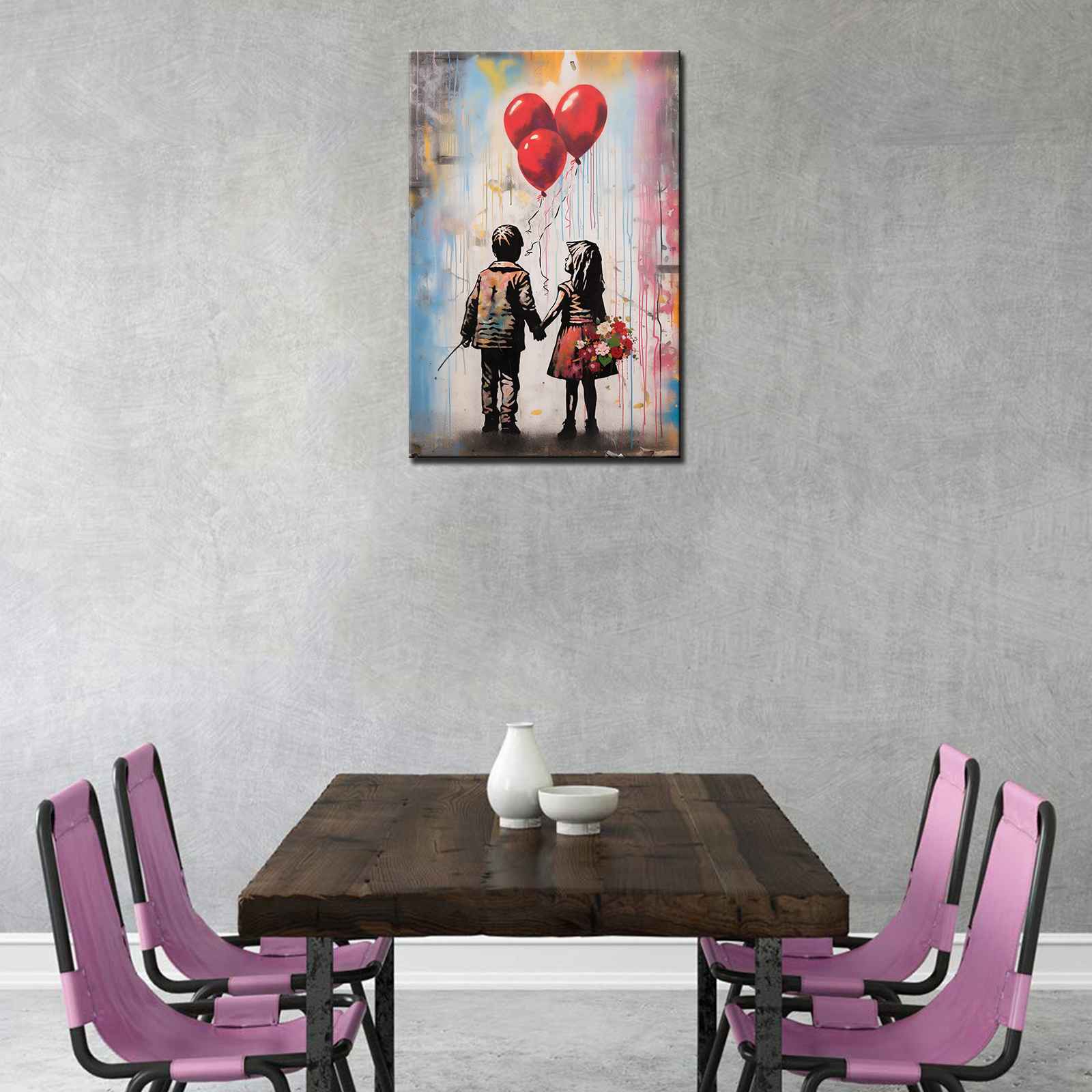 tucocoo-canvas-wall-art-kinder-ballons-leinwandbild-40x50cm-gerahmt image 2