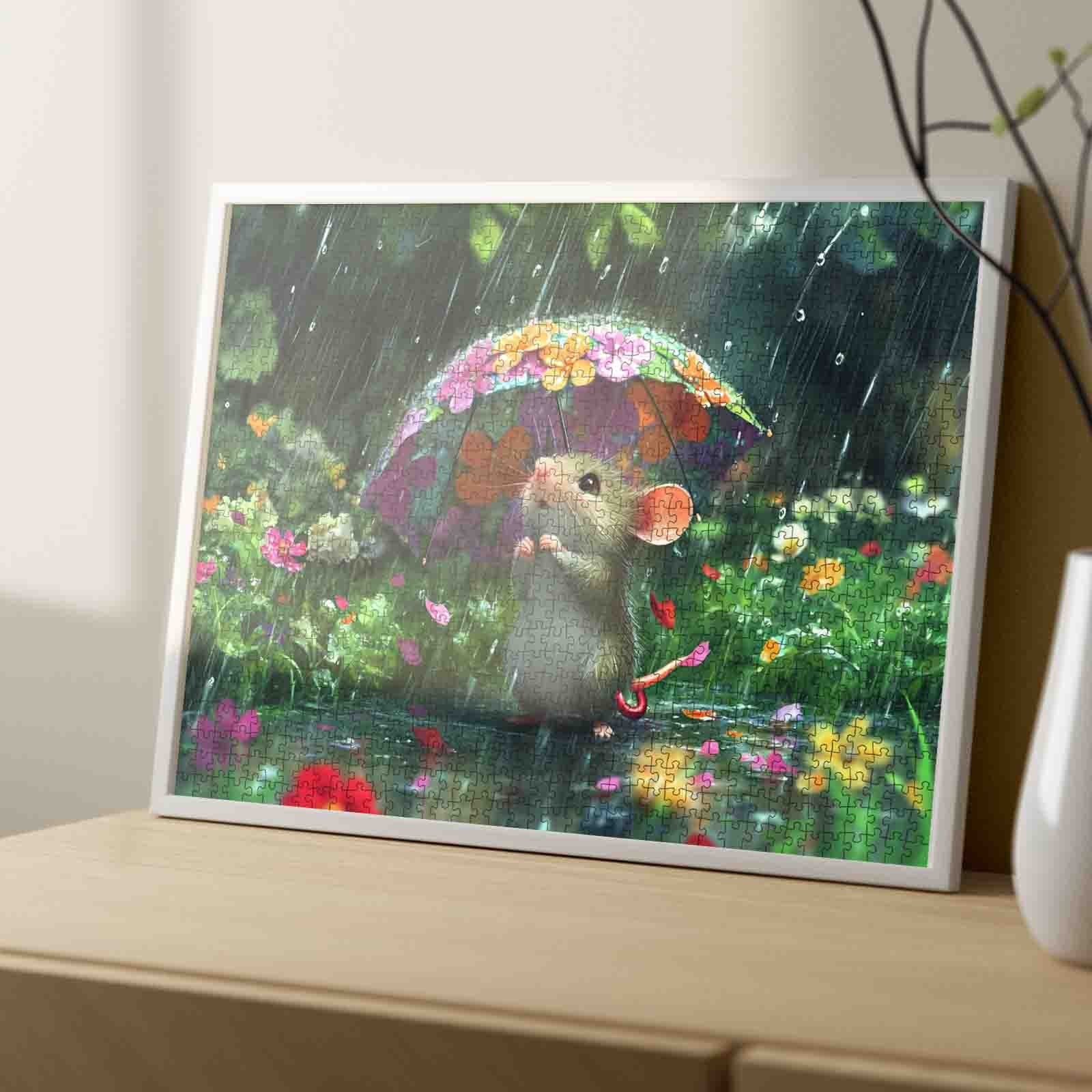 tucocoo-cute-mouse-flowers-puzzle-1000-teile-tiere image 4