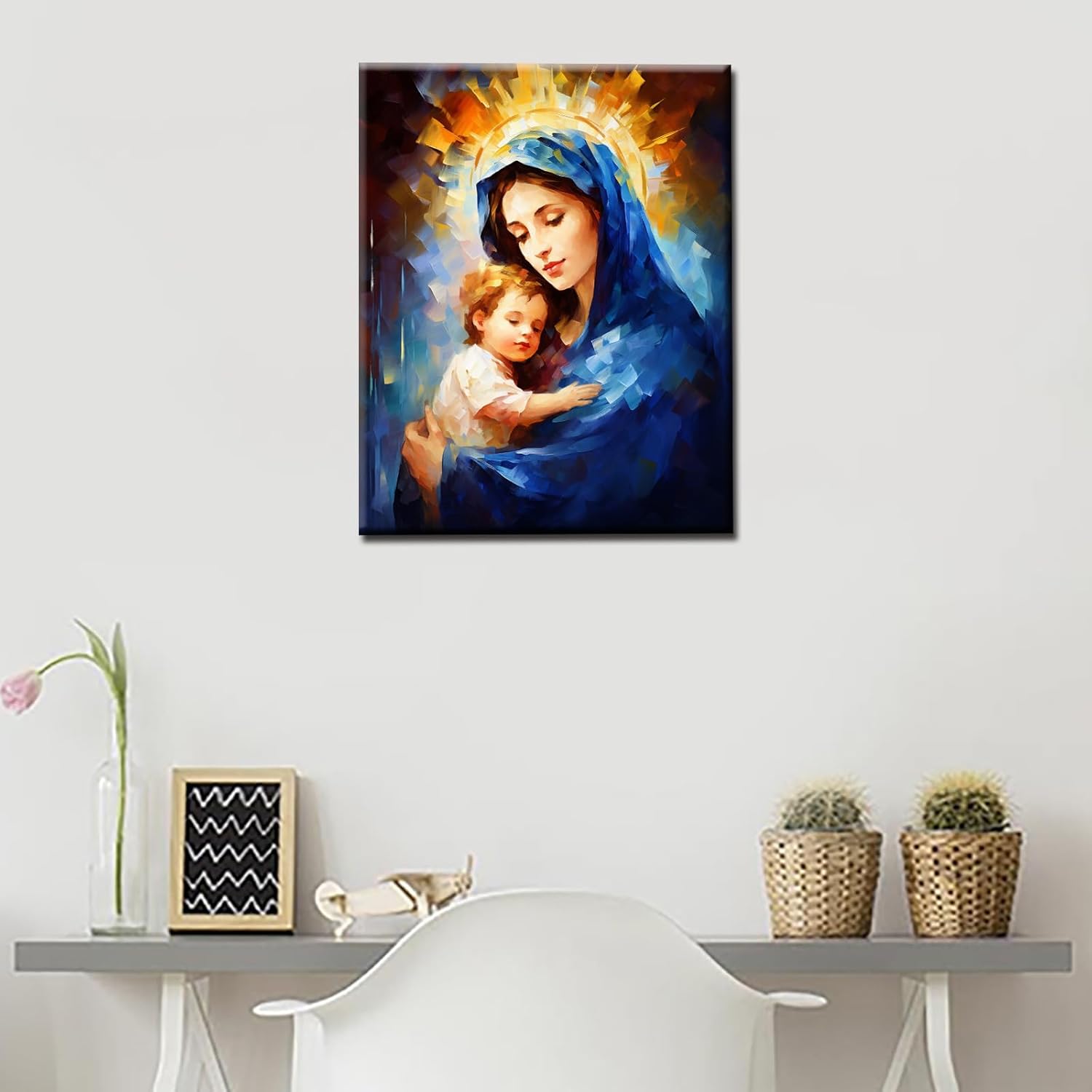 tucocoo-paint-mother-mary-baby-jesus-malen-nach-zahlen-40x50 image 2