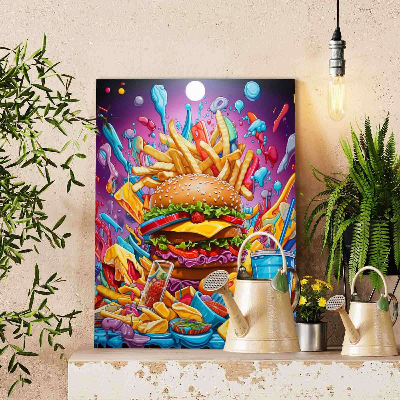 tucocoo-colorful-burger-and-fries-malen-nach-zahlen-40x50-ohne-rahmen image 2