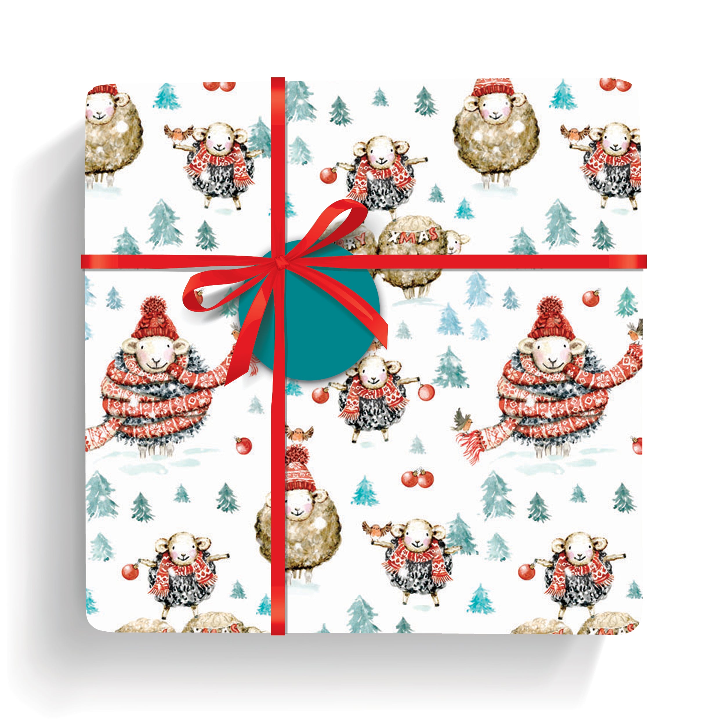 otter-house-wrapped-up-geschenkpapier-weihnachten-5-bogen-tags image 1