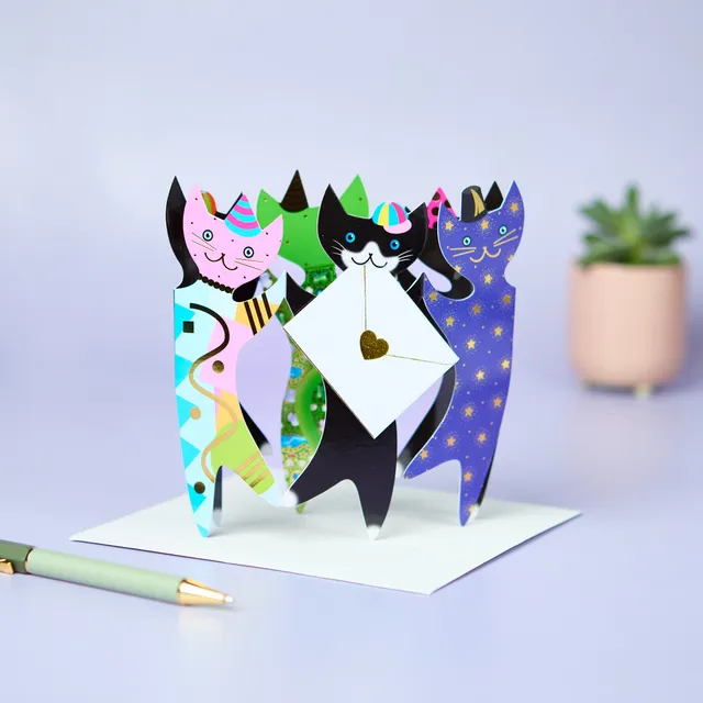 otter-house-special-delivery-gru-karte-cat-party-cats-3d image 1