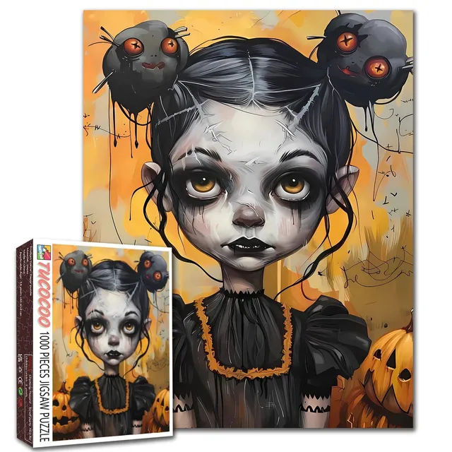 tucocoo-halloween-doll-jigsaw-puzzle-1000-teile-spooky-glow image 1