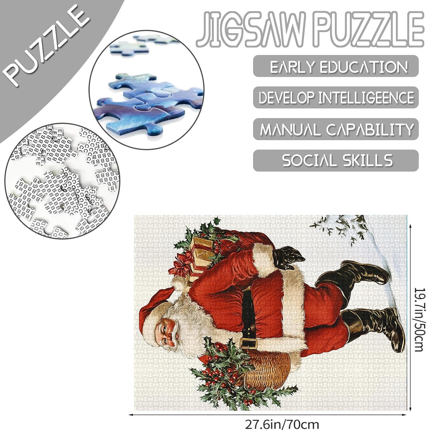 tucocoo-vintage-santa-claus-portrait-puzzle-1000-teile-weihnachten image 4