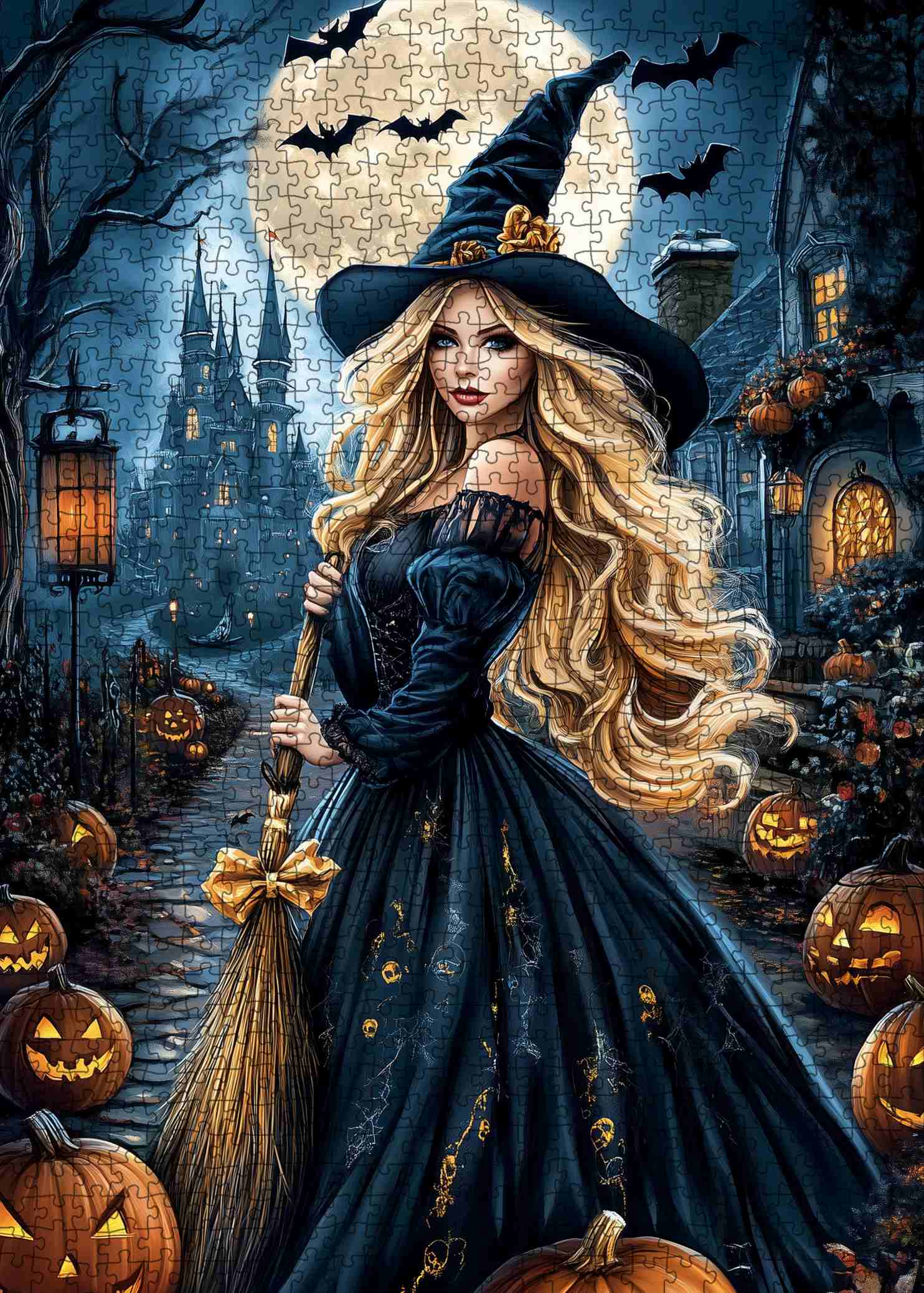 tucocoo-halloween-witch-under-moonlight-puzzle-1000-teile image 2