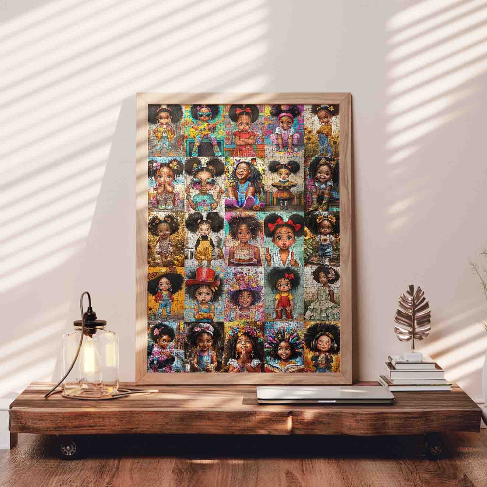 tucocoo-cute-black-girl-moments-puzzle-1000-teile-collage image 3