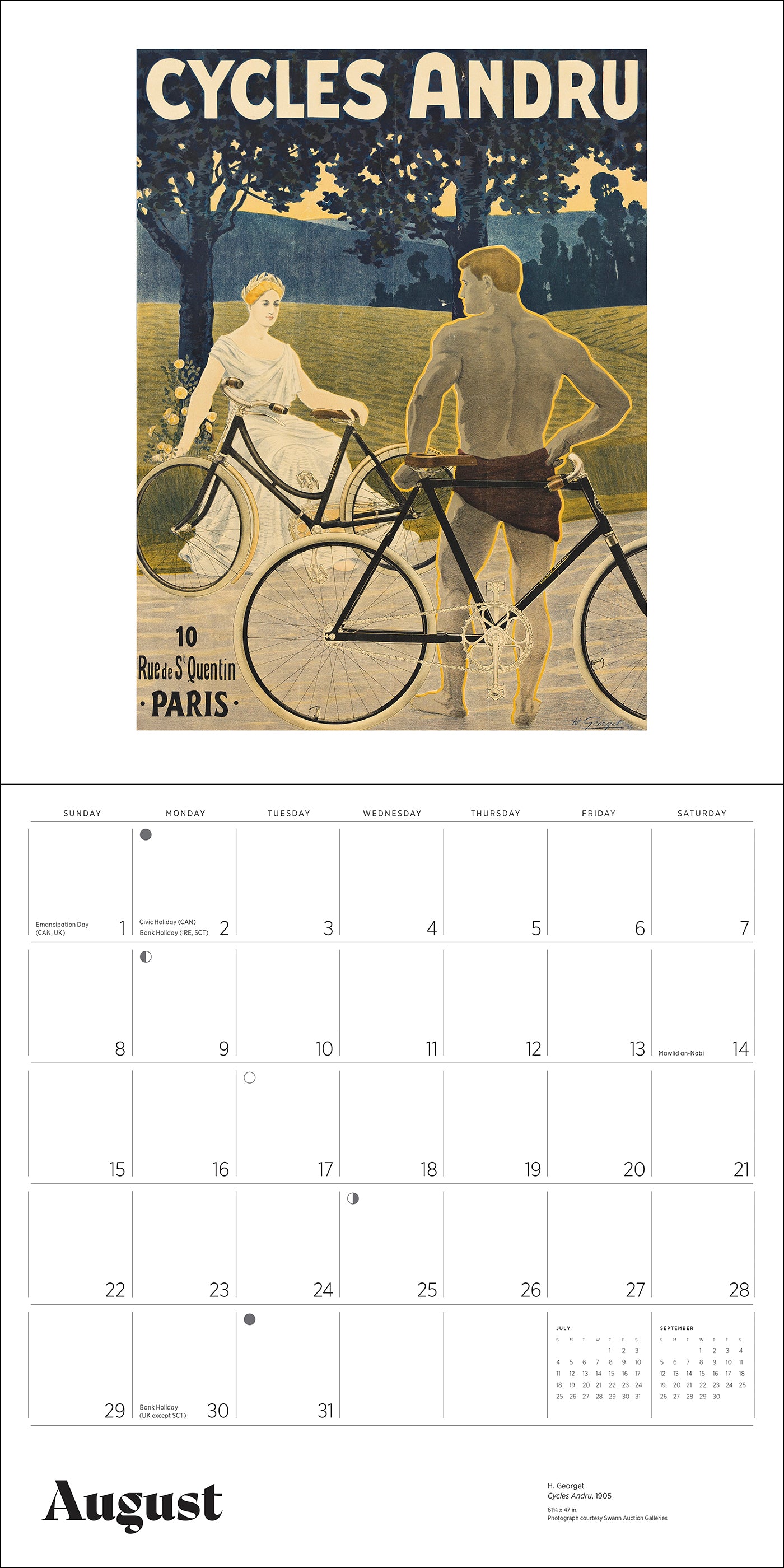 pomegranate-bicycles-vintage-posters-wandkalender-2027 image 2