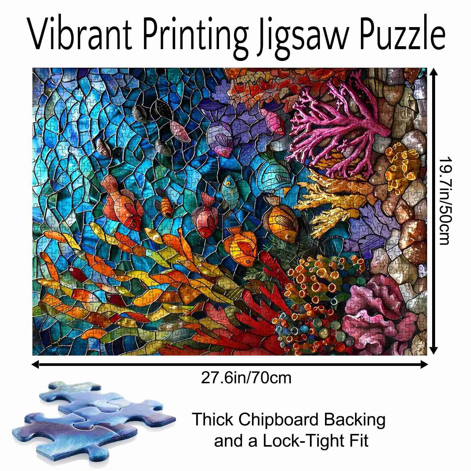 tucocoo-jigsaw-puzzles-underwater-world-stained-glass-puzzle-1000-teile image 5
