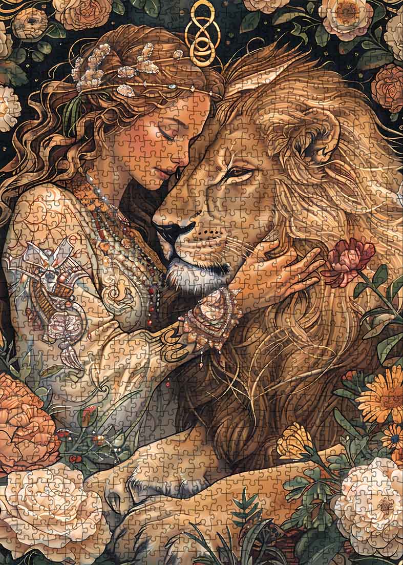 tucocoo-mystical-lion-and-maiden-1000-teile-puzzle image 2