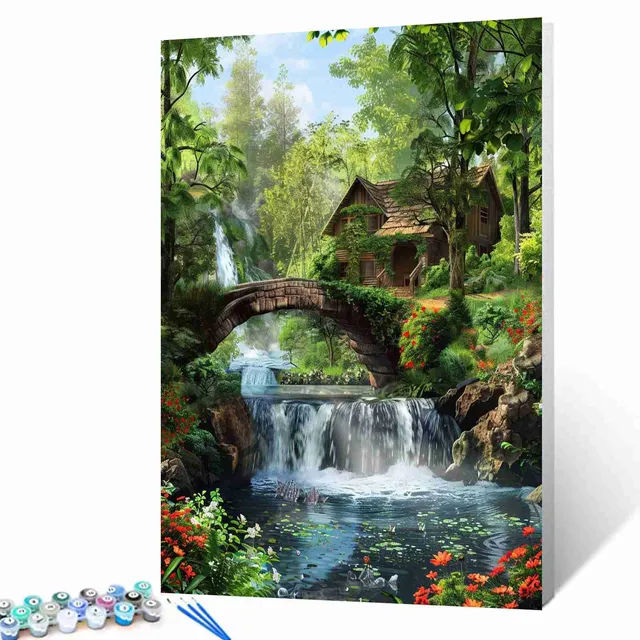 tucocoo-paint-by-numbers-cottage-malen-nach-zahlen-40x50 image 1