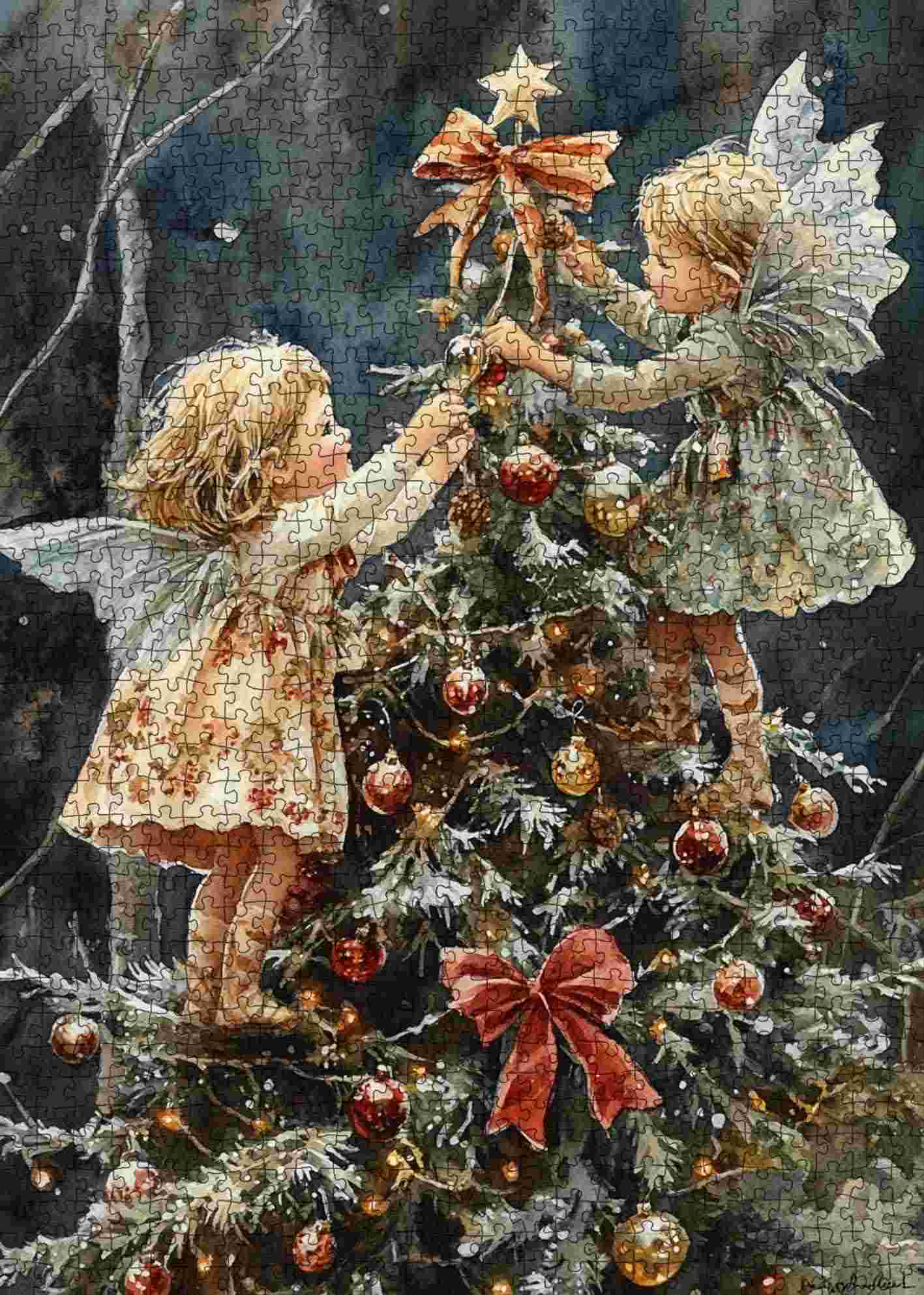 tucocoo-fairy-tree-trimming-puzzle-1000-teile-weihnachten image 2