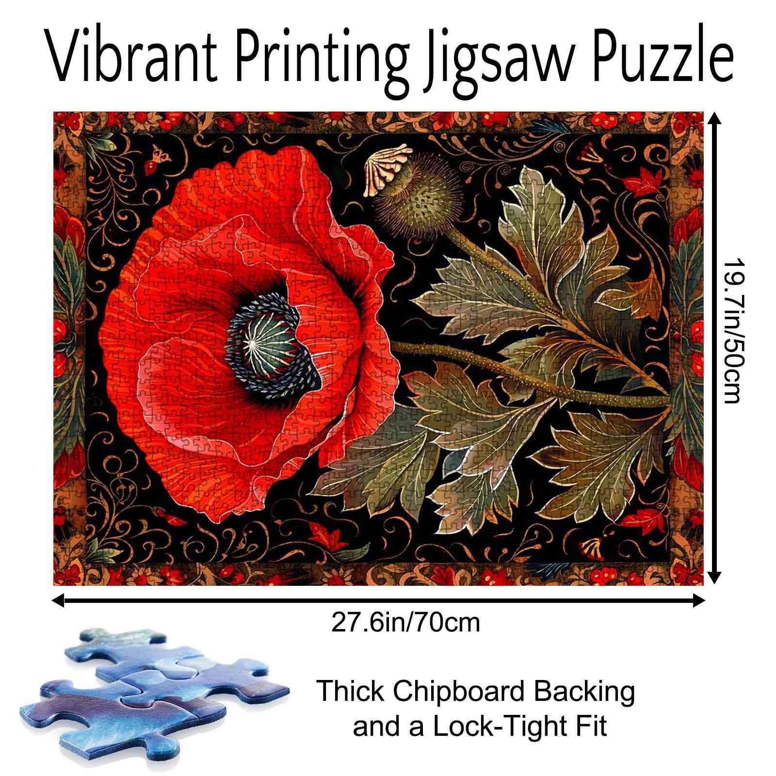 tucocoo-elegant-red-poppy-puzzle-1000-teile-blumen image 5