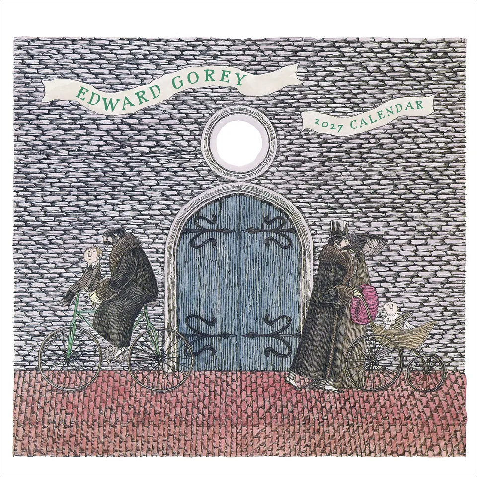 pomegranate-edward-gorey-2027-wandkalender-humor-kunst image 1
