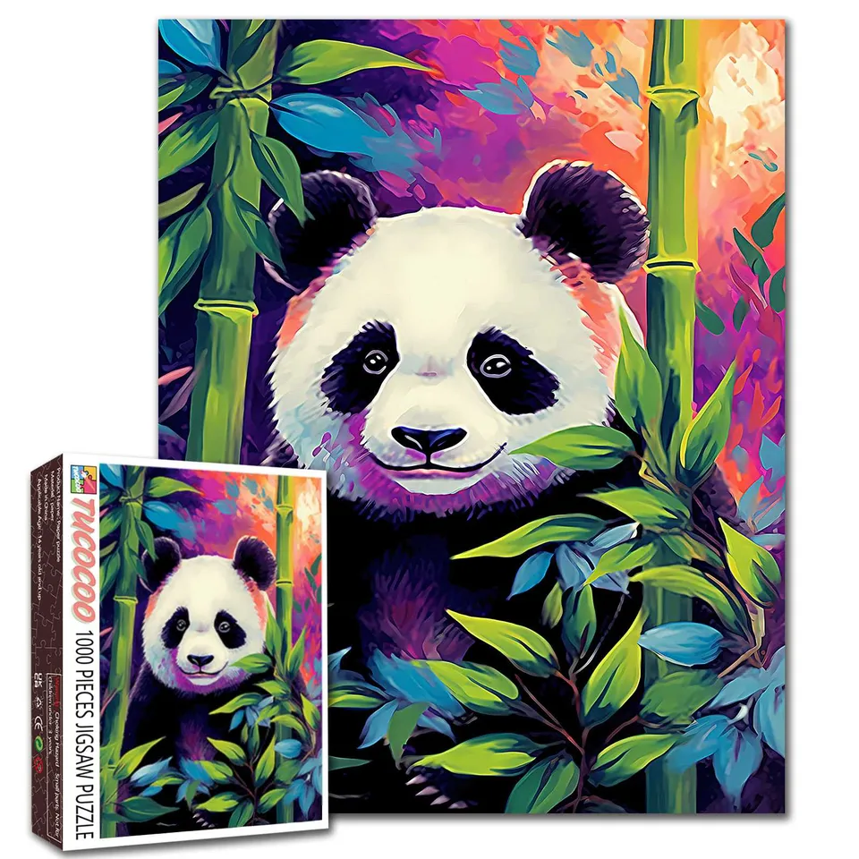 tucocoo-jigsaw-panda-bamboo-forest-puzzle-1000-teile-tiere image 1