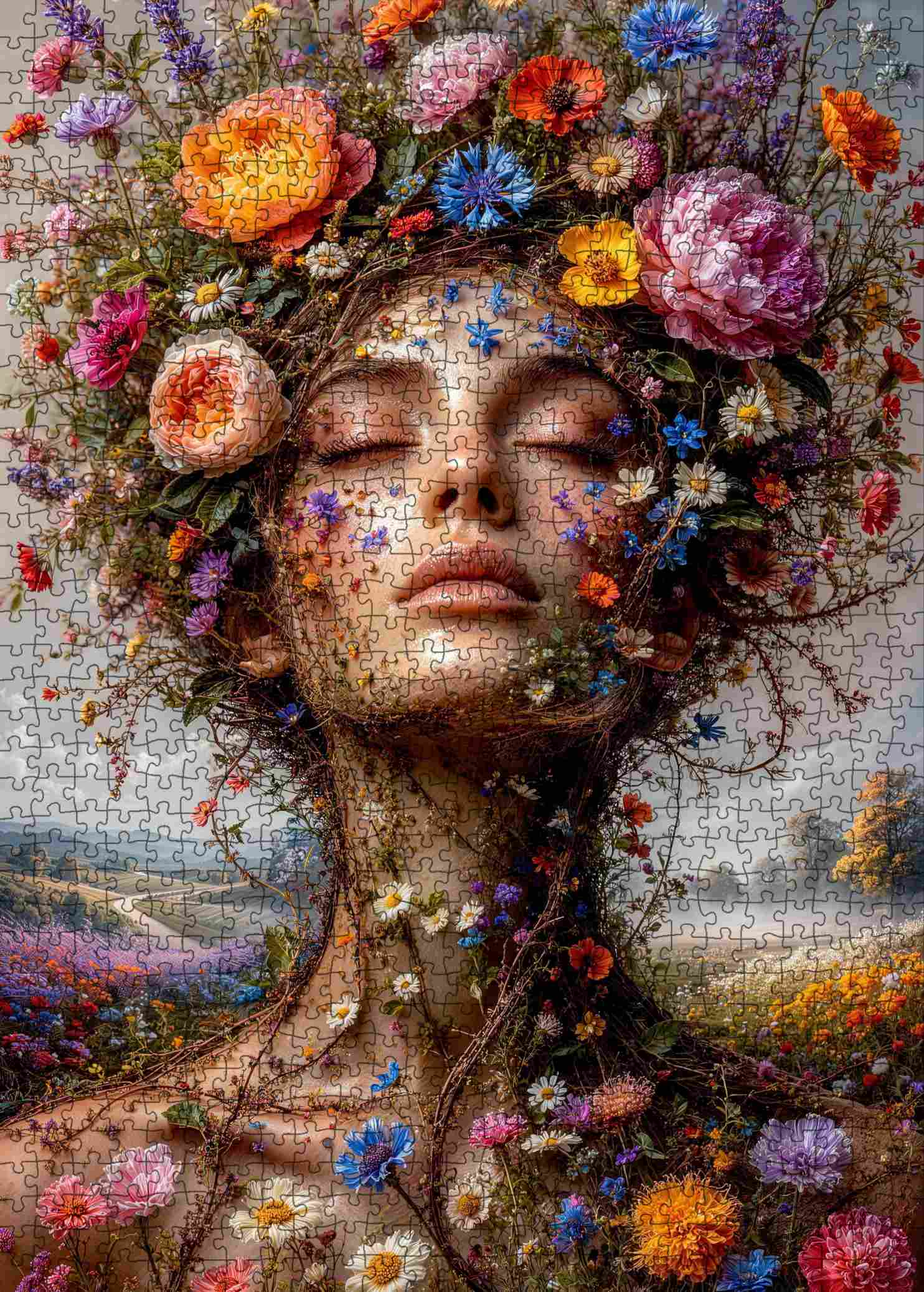 tucocoo-blooming-mother-nature-portrait-puzzle-1000-teile image 2