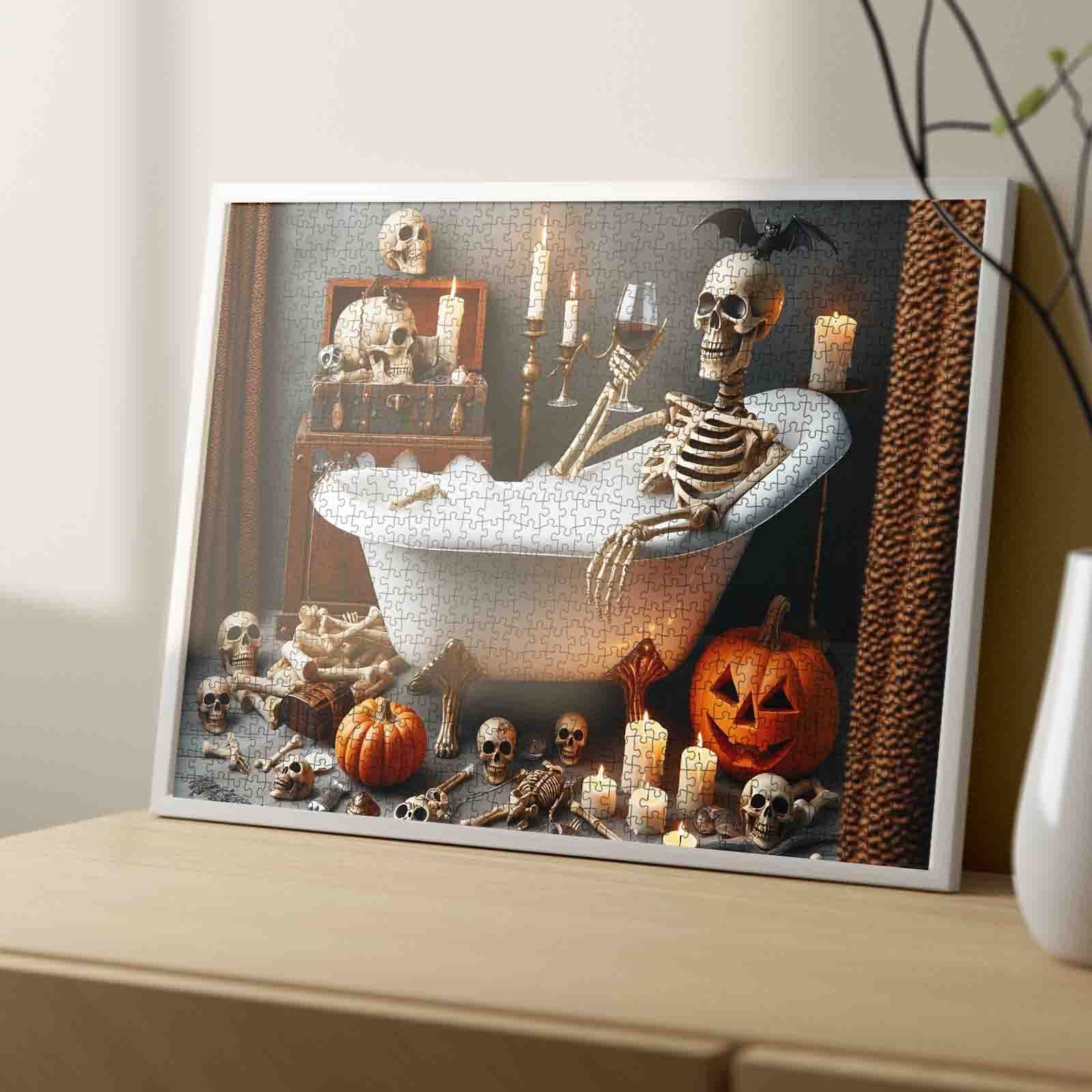 tucocoo-skeleton-bath-puzzle-1000-teile-halloween image 4
