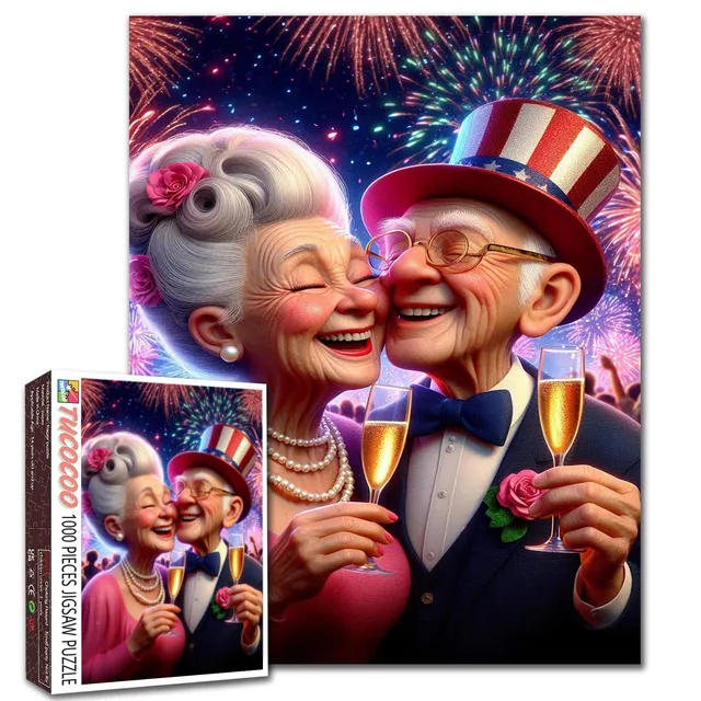 tucocoo-senior-couple-puzzle-1000-teile-feuerwerk-toast image 1